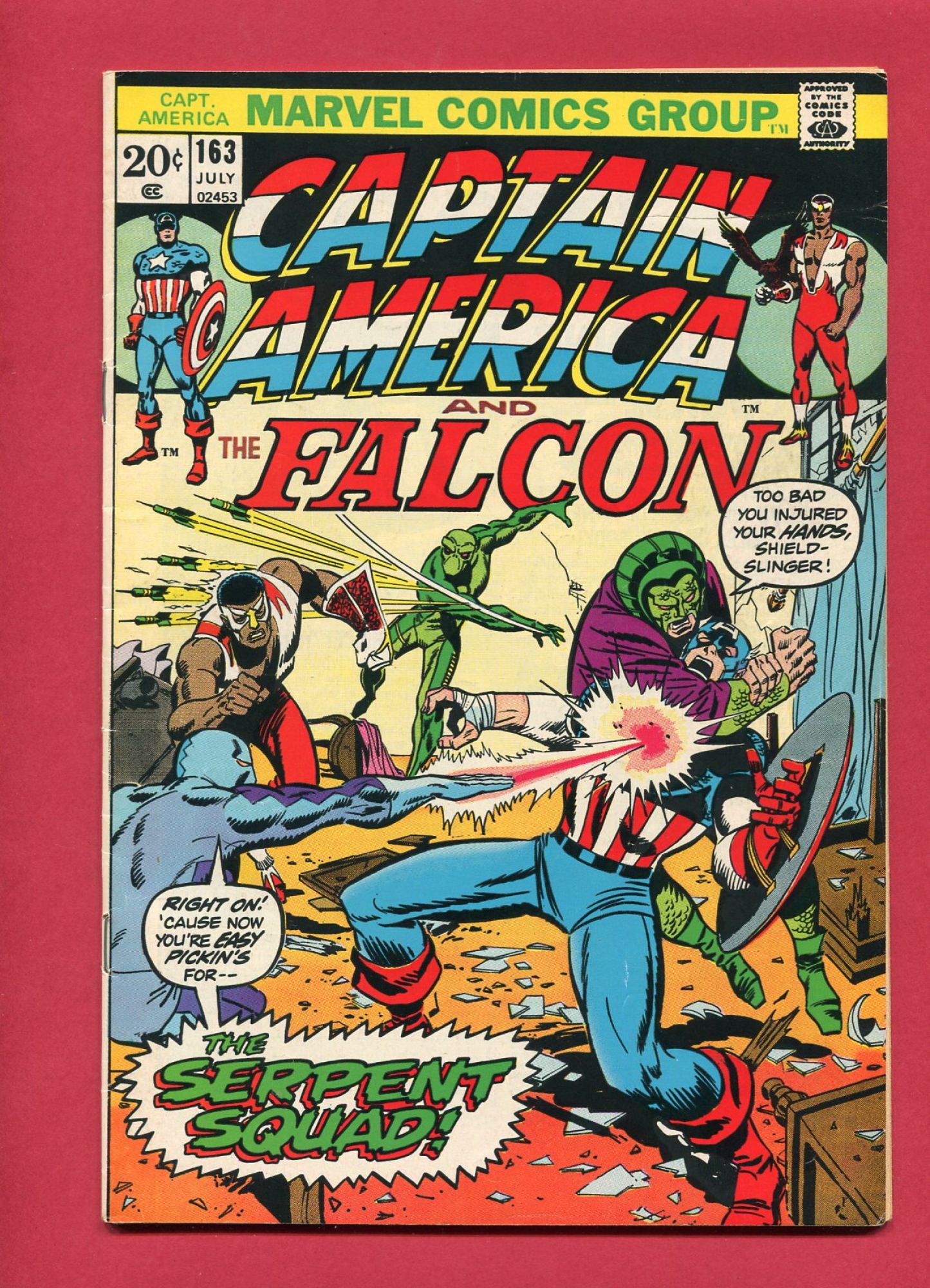 Captain America #163, Jul 1973, 7.5 VF-