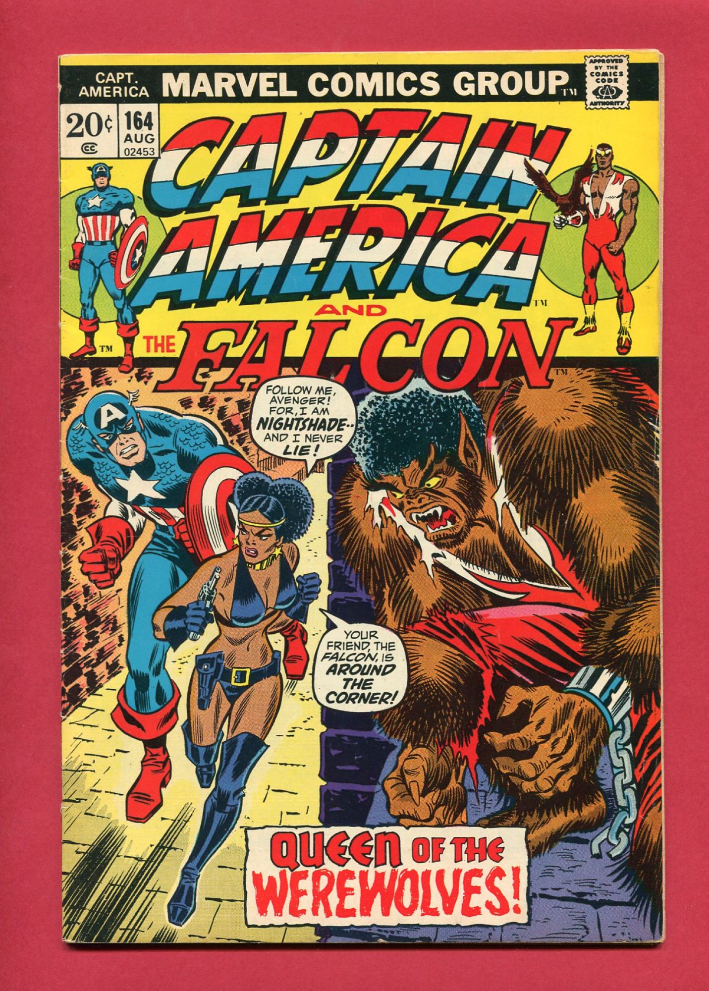 Captain America #164, Aug 1973, 6.0 FN