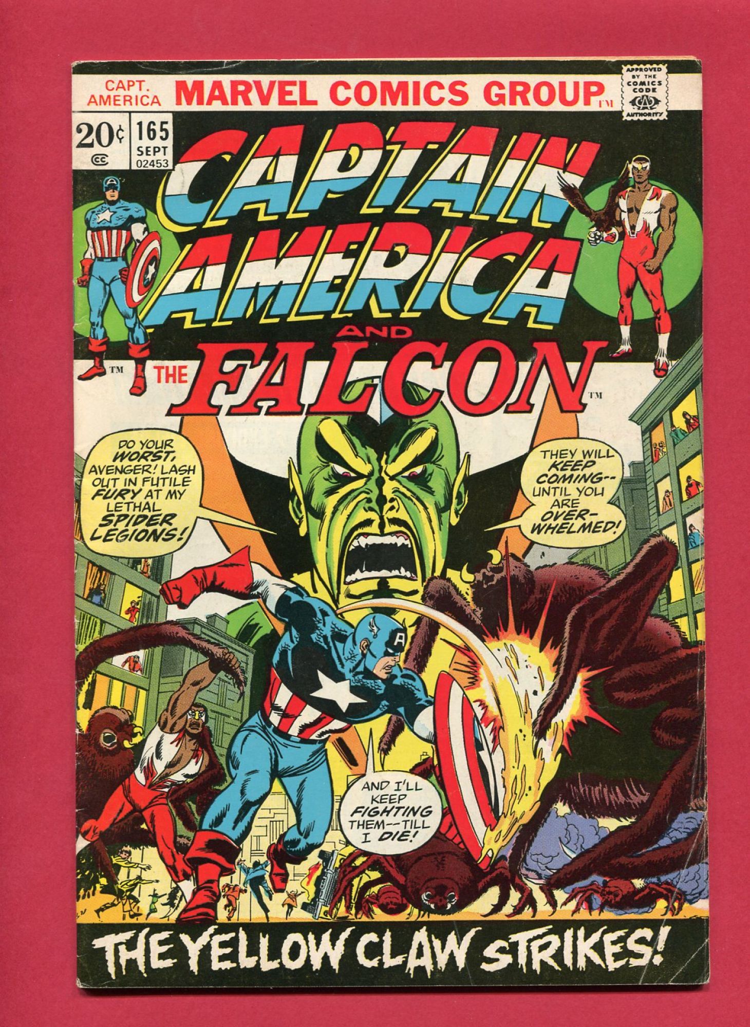 Captain America #165, Sep 1973, 6.0 FN