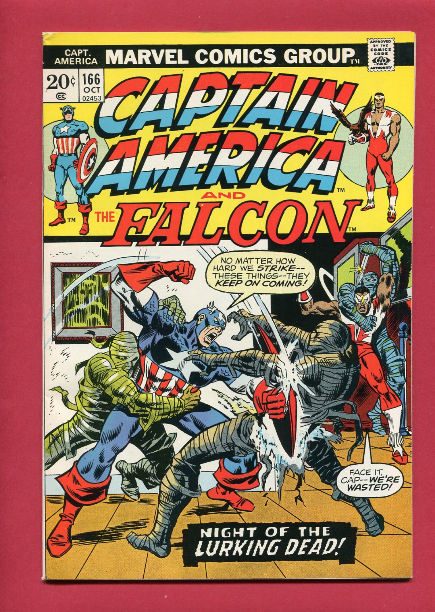 Captain America #166, Oct 1973, 7.5 VF-