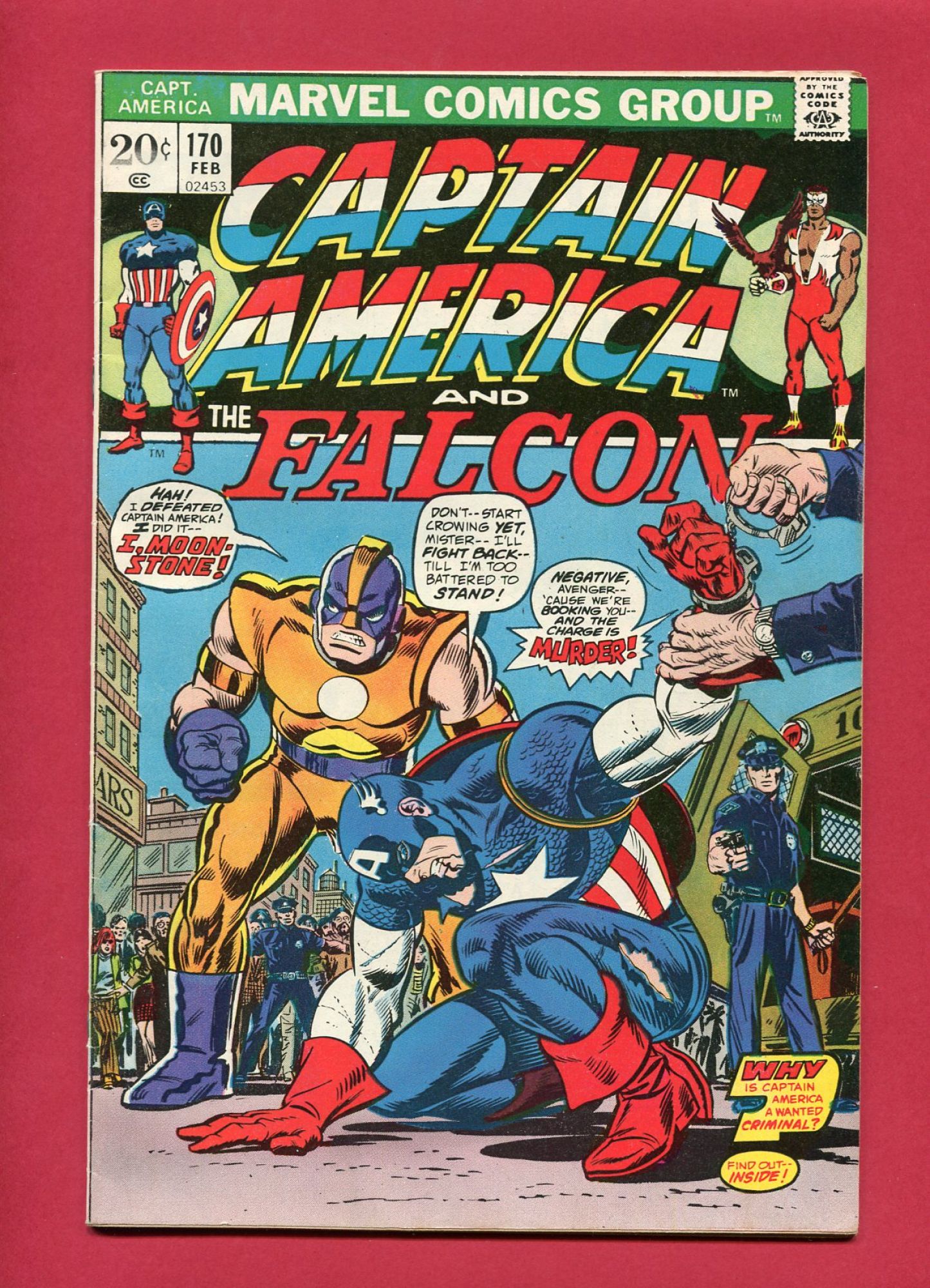 Captain America #170, Feb 1974, 8.0 VF