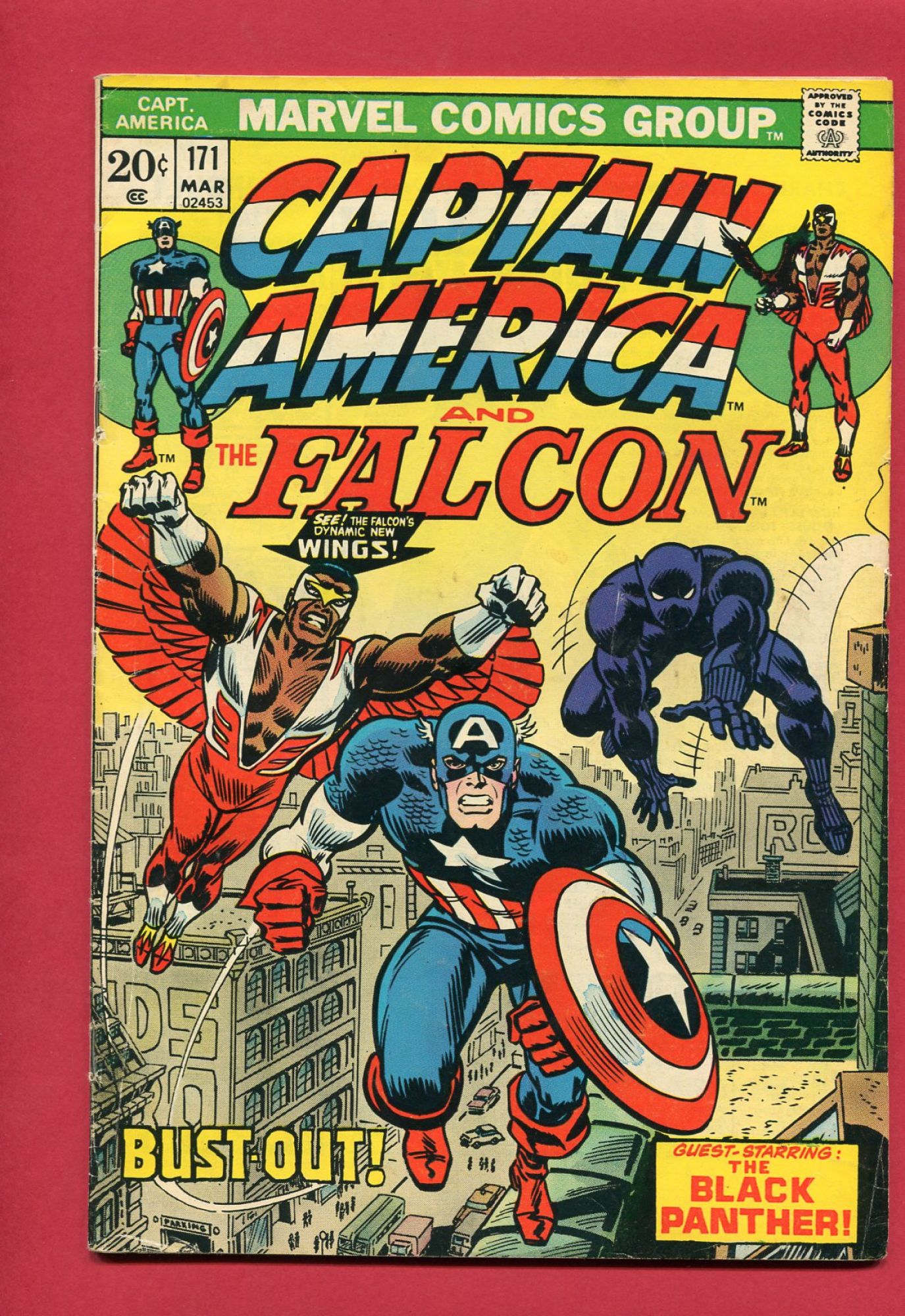 Captain America #171, Mar 1974, 5.5 FN-