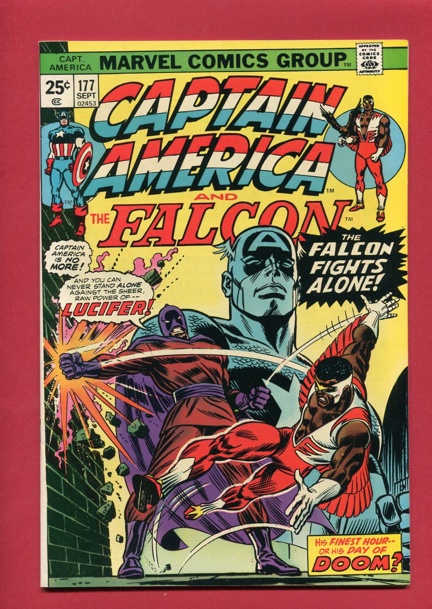 Captain America #177, Sep 1974, 9.2 NM-