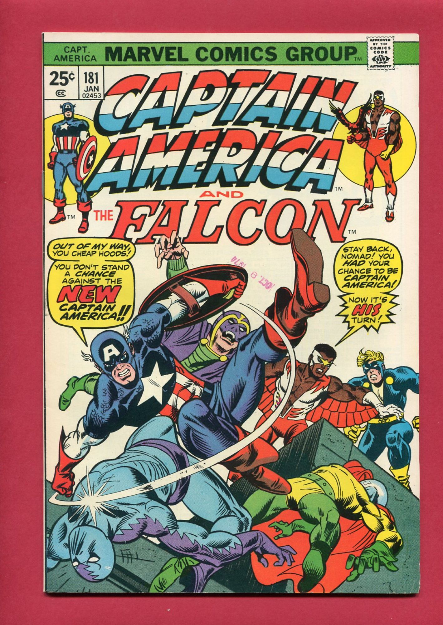 Captain America #181, Jan 1975, 8.0 VF
