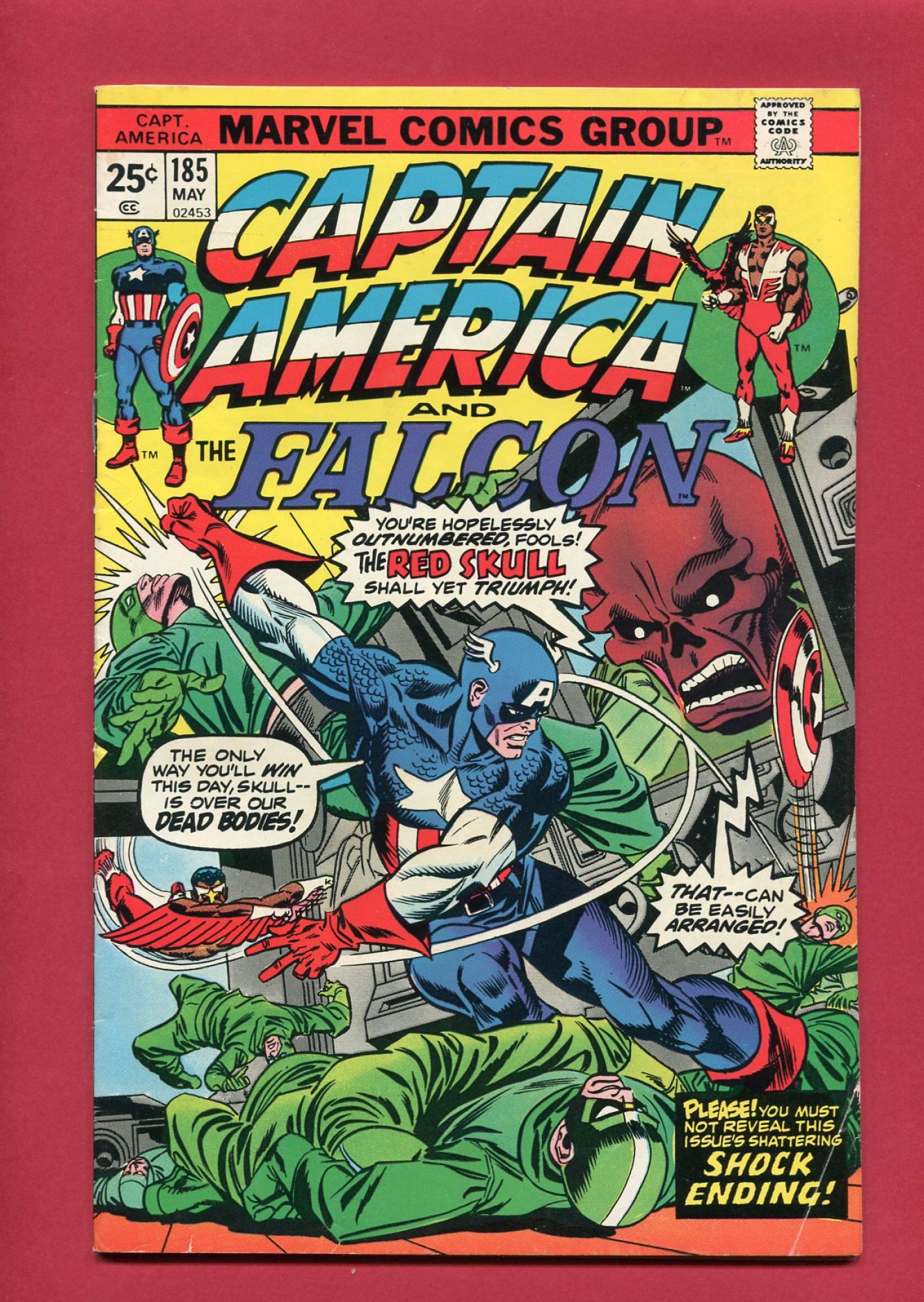Captain America #185, May 1975, 6.5 FN+
