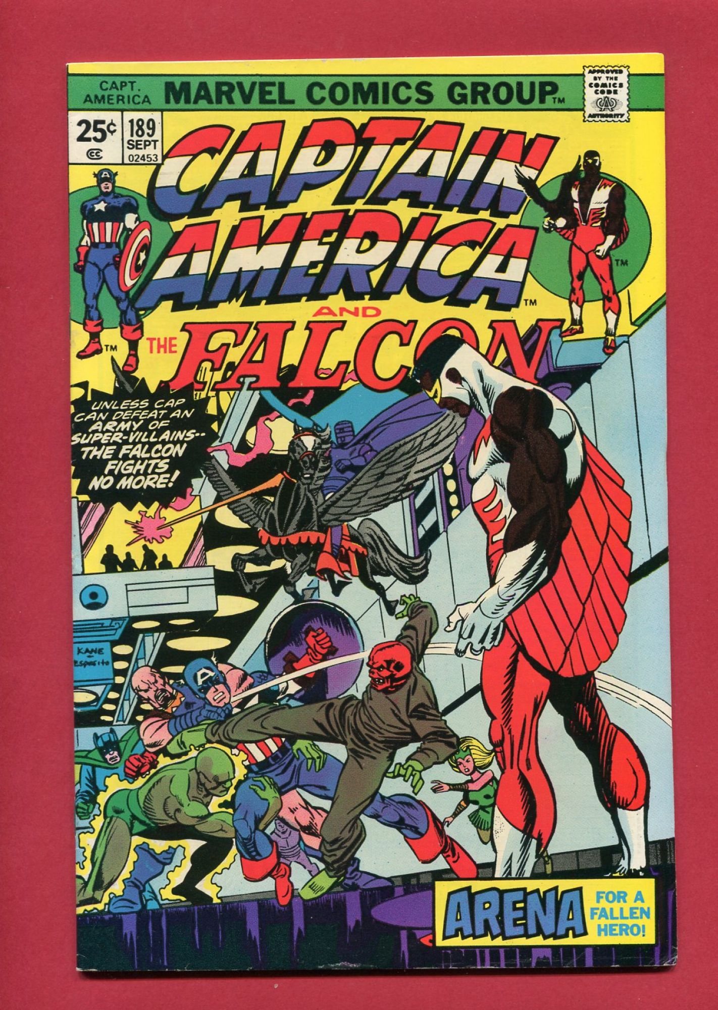Captain America #189, Sep 1975, 7.0 FN/VF