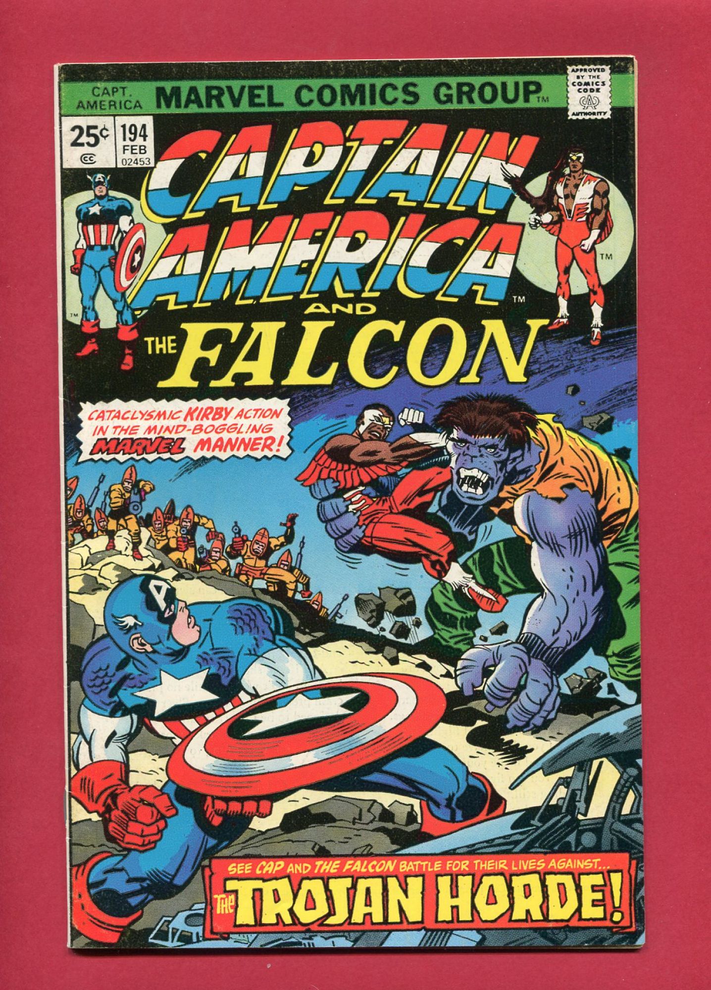 Captain America #194, Feb 1976, 8.5 VF+