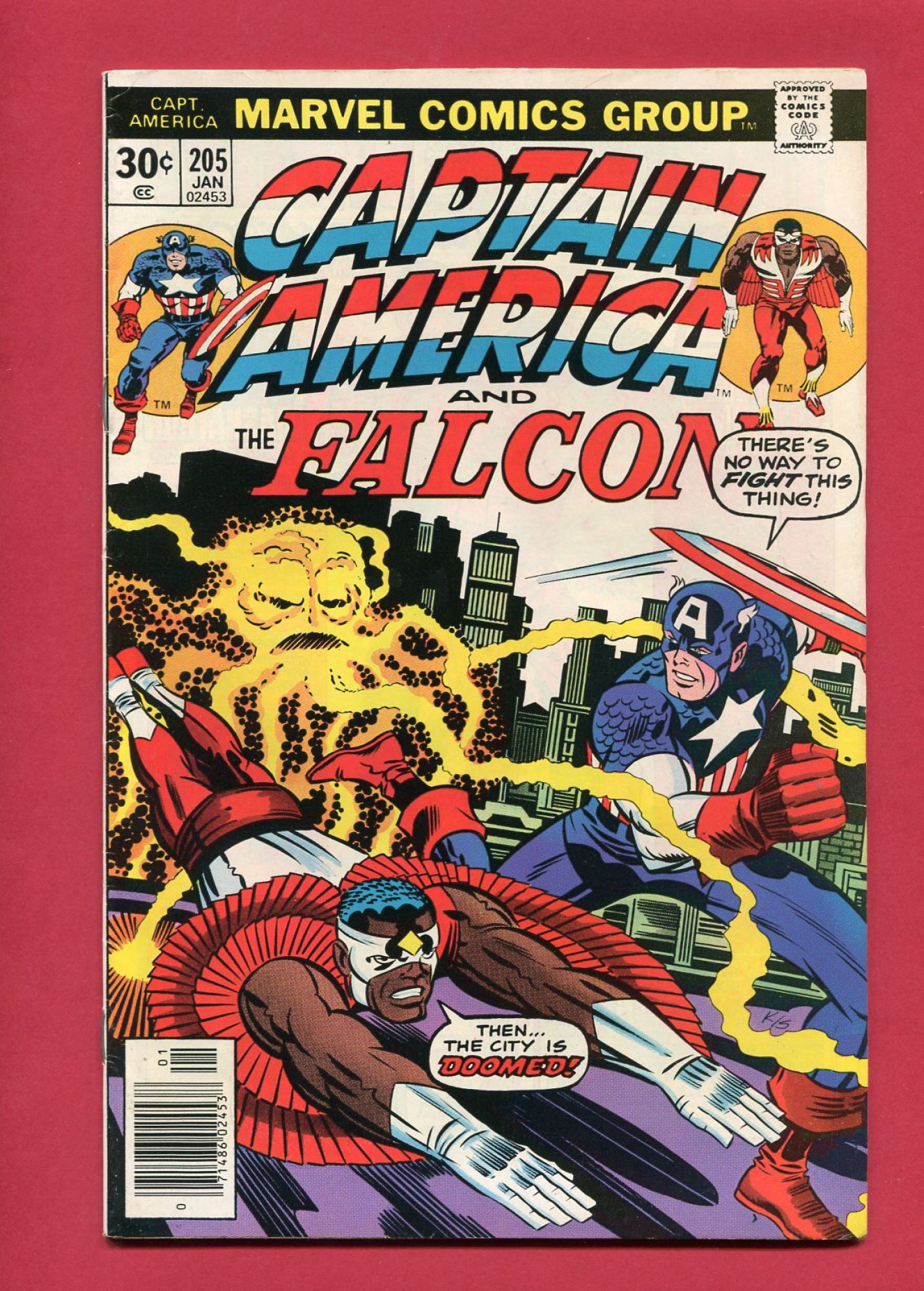 Captain America #205, Jan 1977, 7.5 VF-