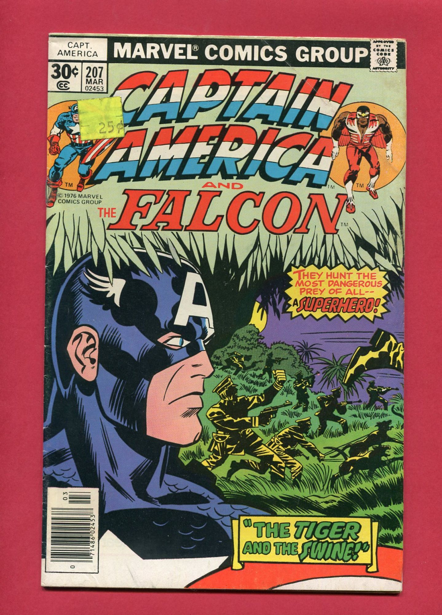 Captain America #207, Mar 1977, 4.5 VG+
