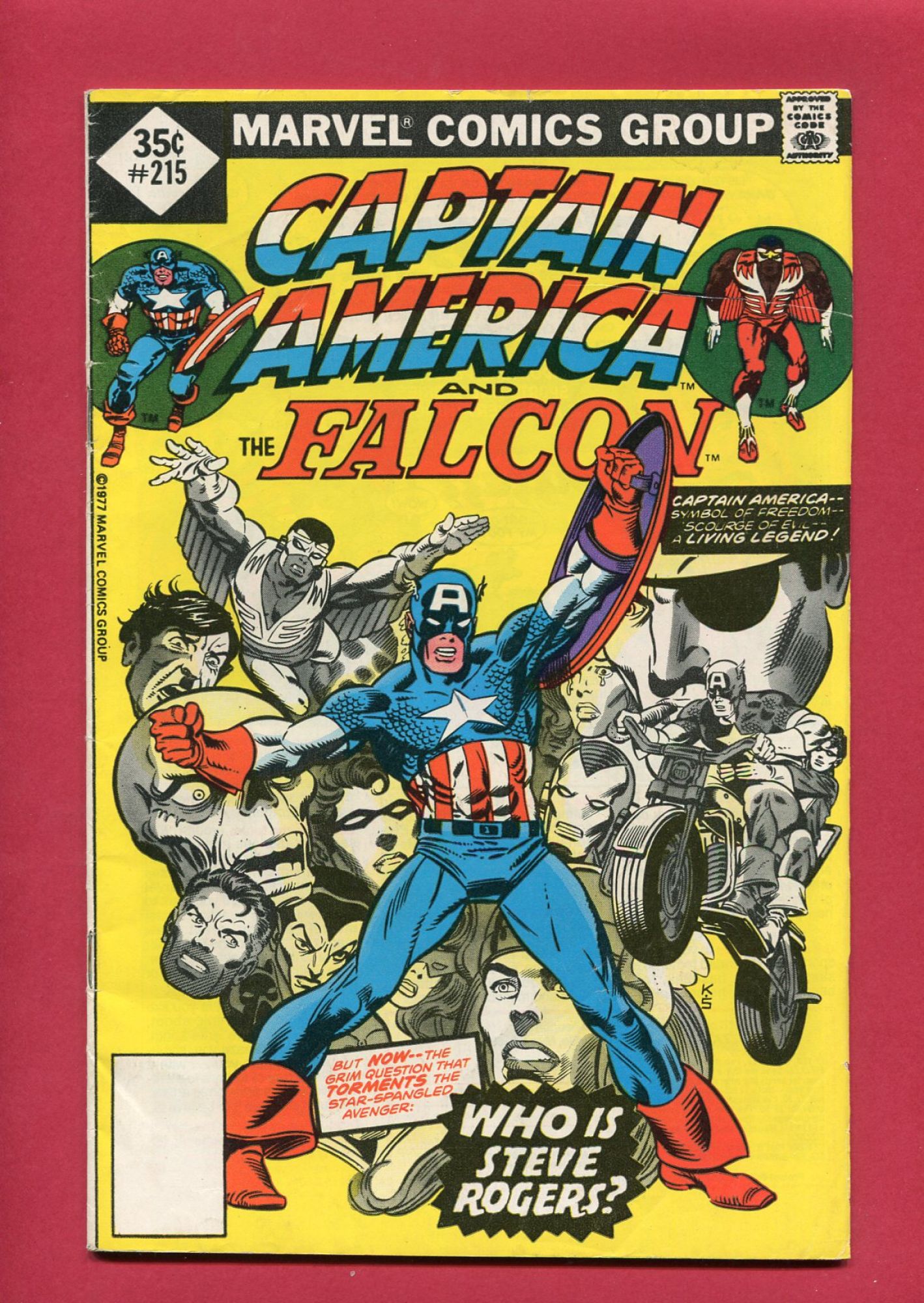 Captain America #215, Nov 1977, 6.0 FN