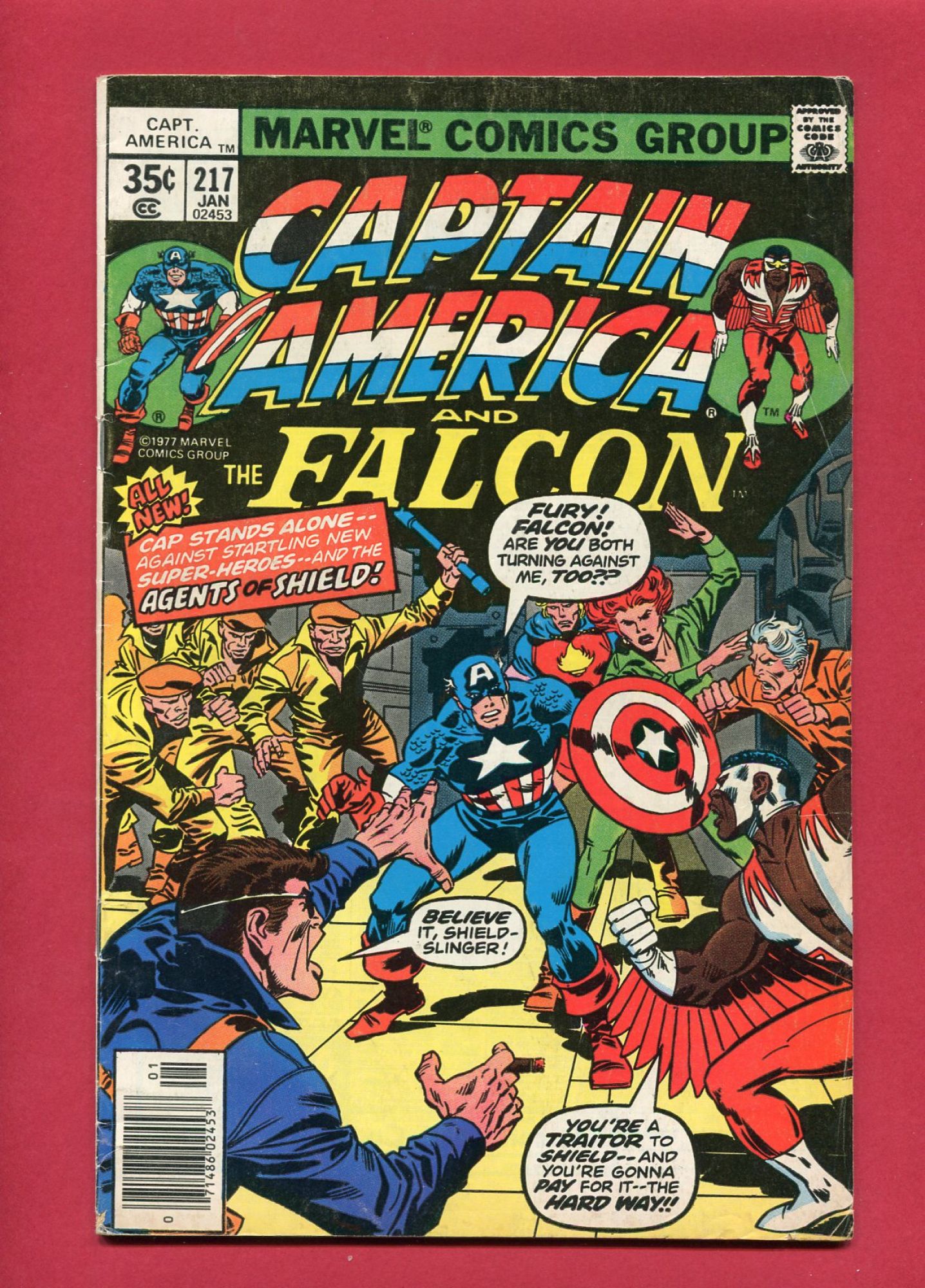 Captain America #217, Jan 1978, 6.0 FN