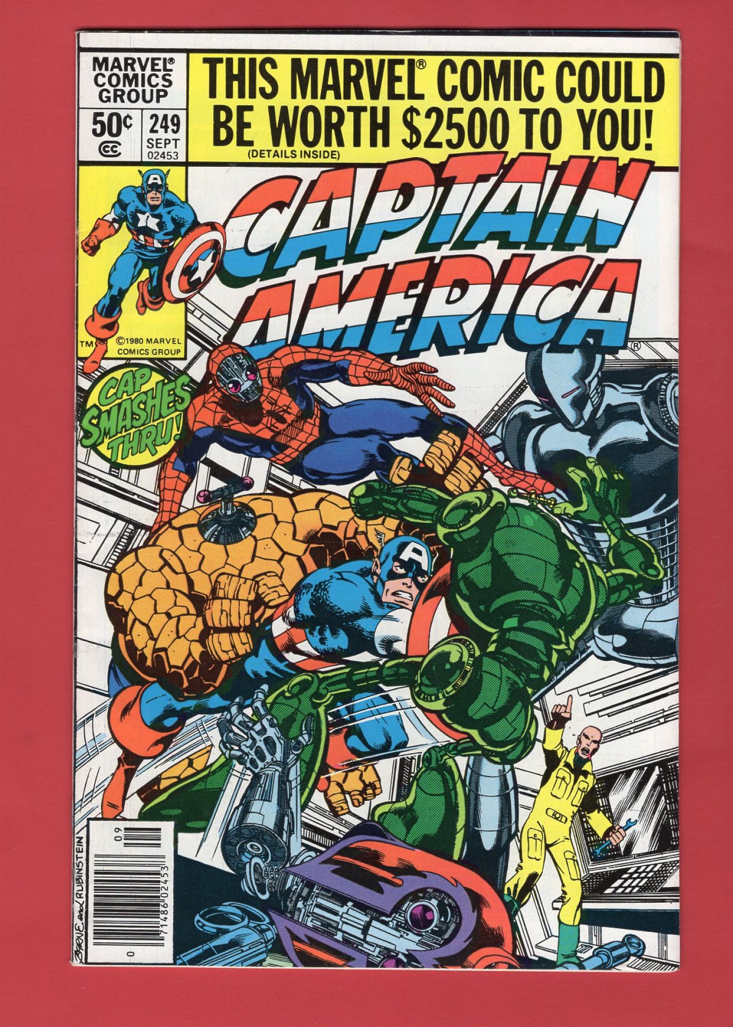 Captain America #249, Sep 1980, 7.0 VG/VF