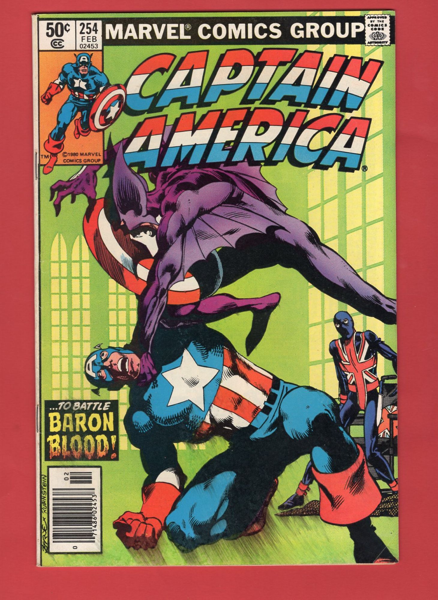 Captain America #254, Feb 1981, 4.0 VG