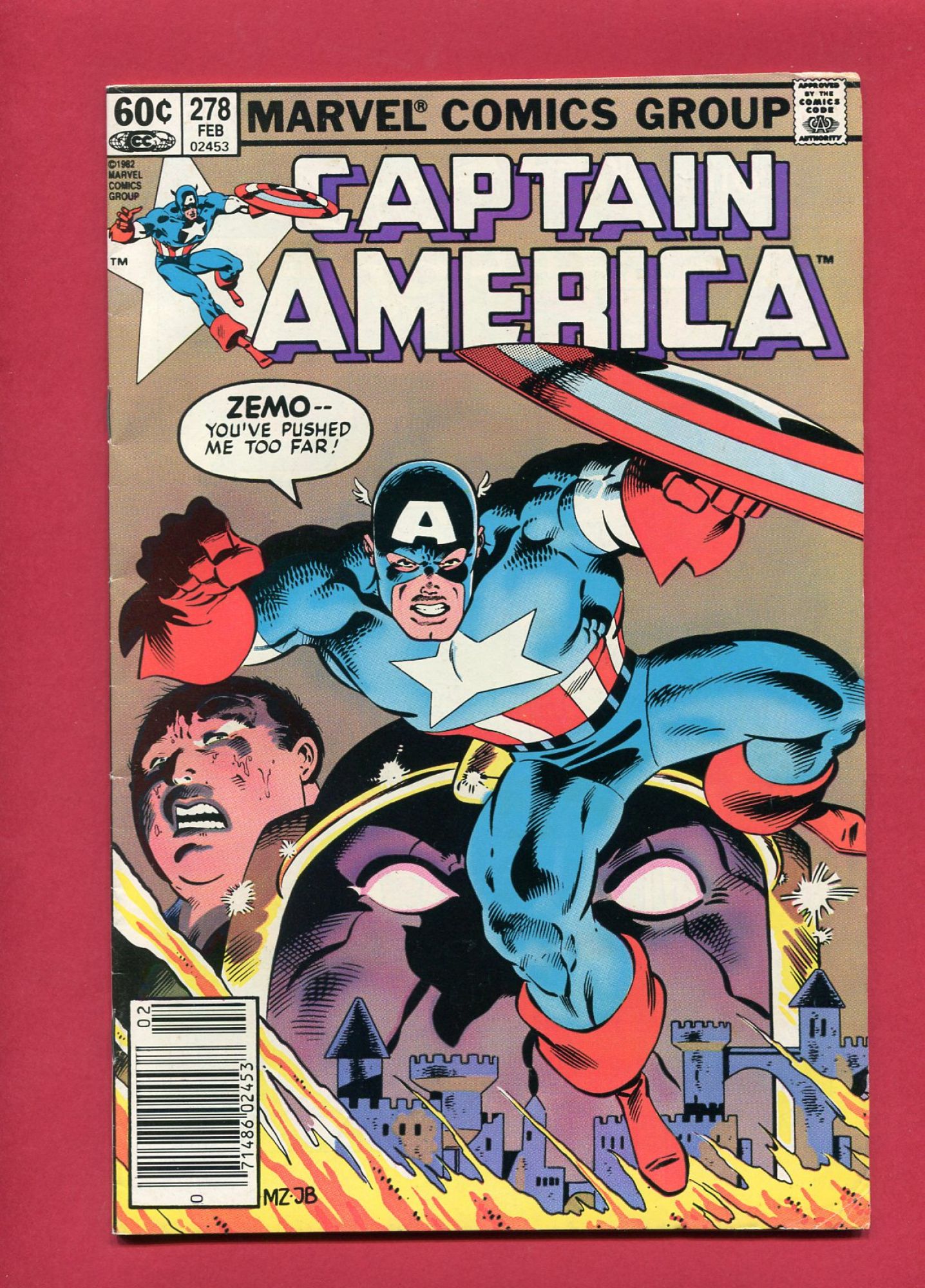 Captain America #278, Feb 1983, 6.0 FN