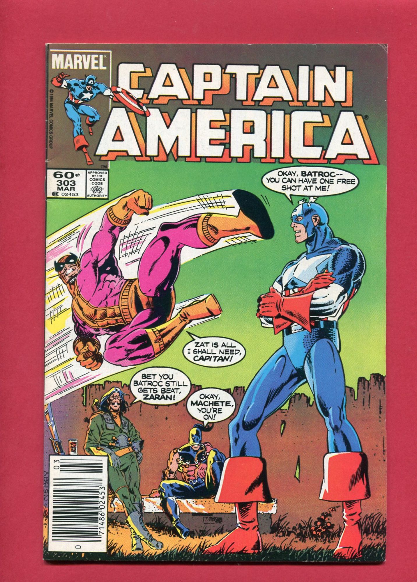 Captain America #303, Mar 1985, 7.5 VF-