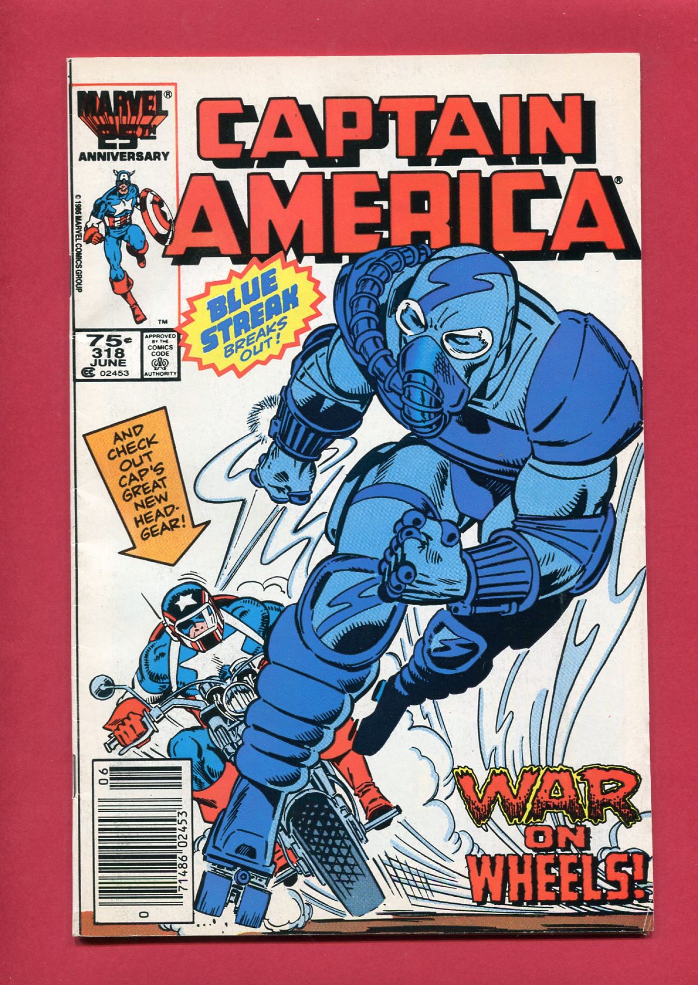 Captain America #318, Jun 1986, 7.5 VF-