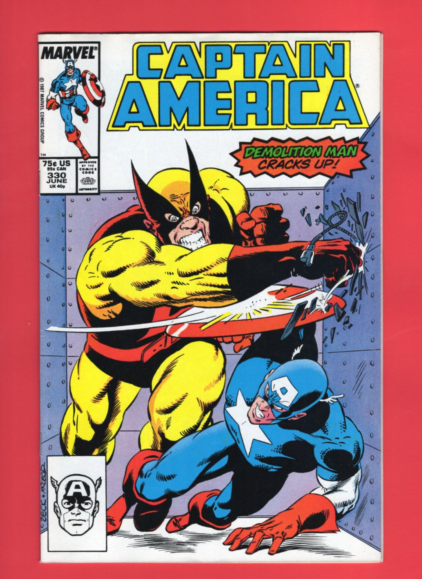 Captain America #330, Jun 1987, 8.0 VF