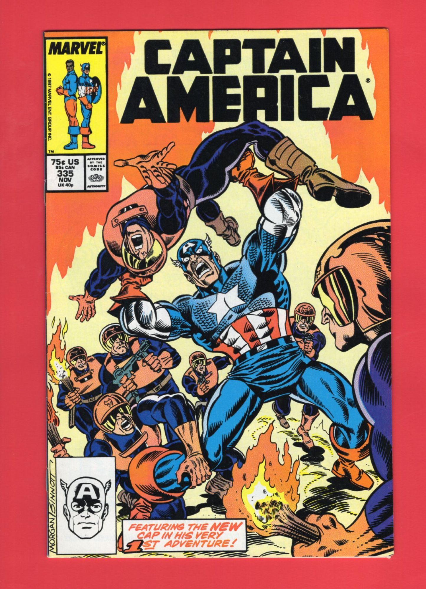 Captain America #335, Nov 1987, 7.5 VF-