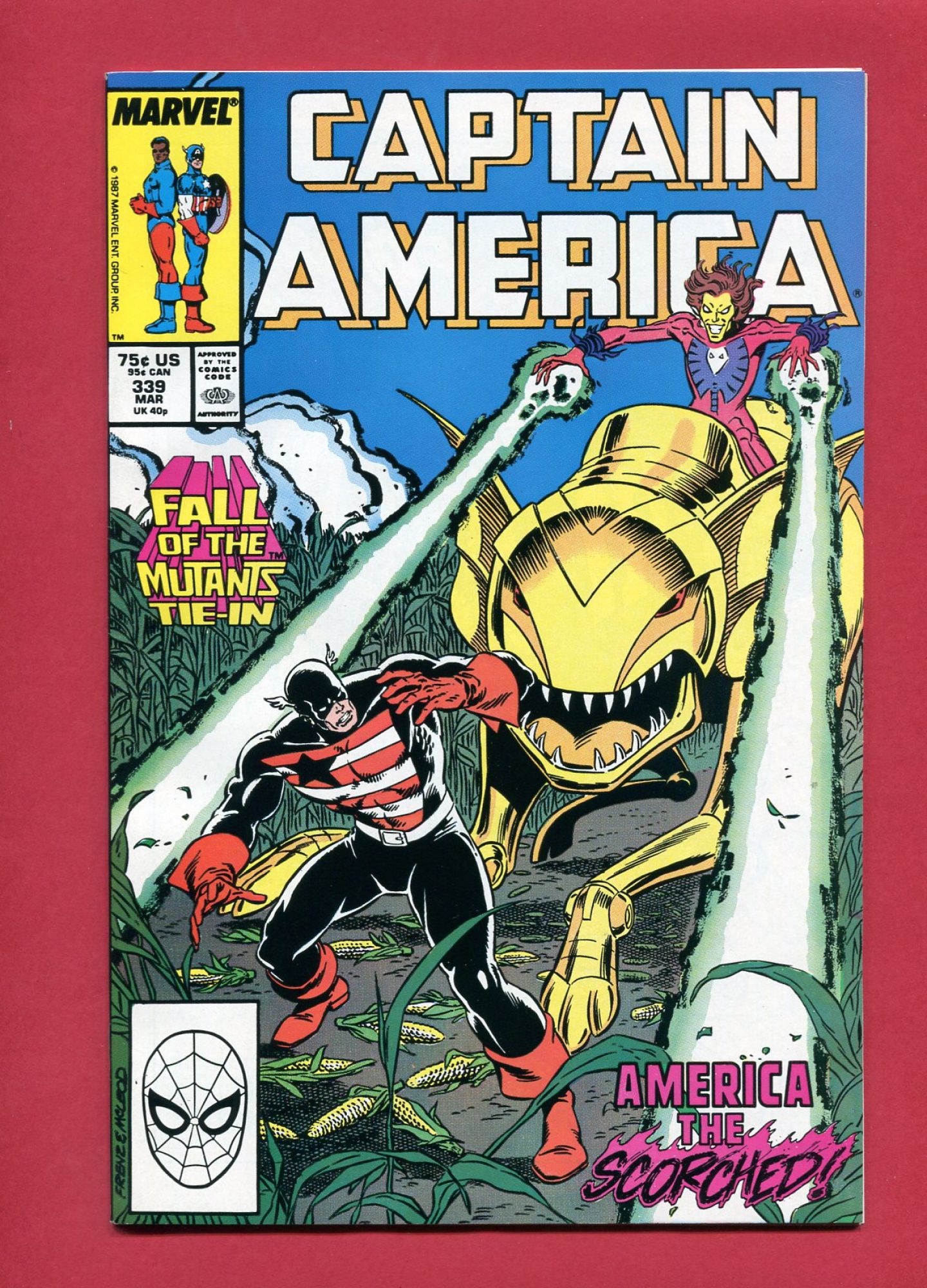 Captain America #339, Mar 1988, 9.2 NM-