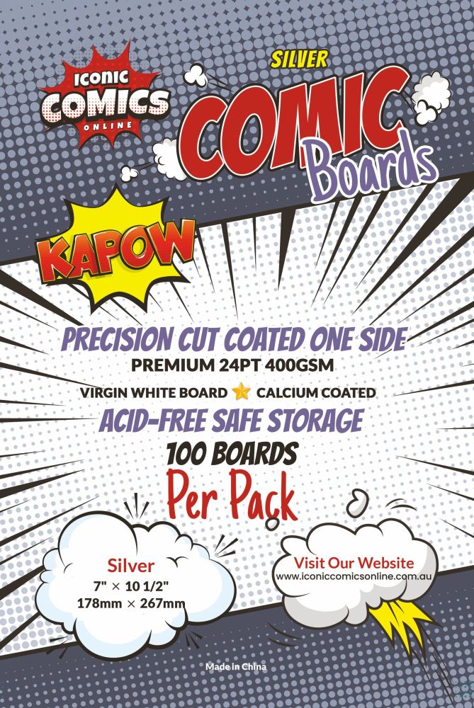 Iconic Comics Online Silver Backing Boards :: Iconic Comics Online
