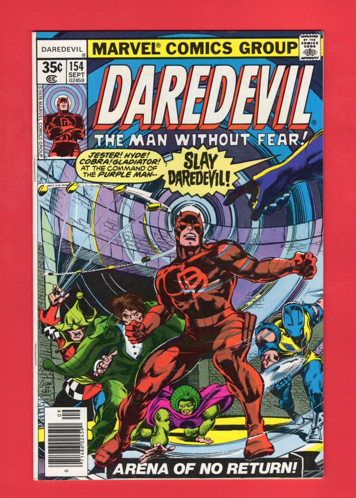 Daredevil #154, Sep 1978, 7.5 VF-, Newsstand
