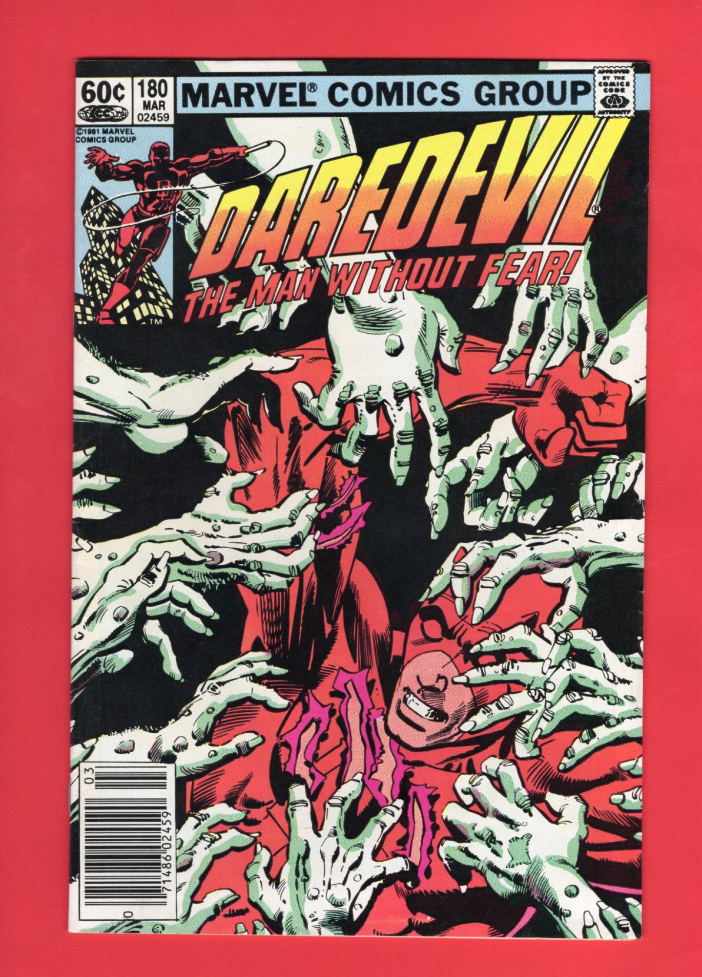 Daredevil #180, Mar 1982, 7.5 VF- Newsstand