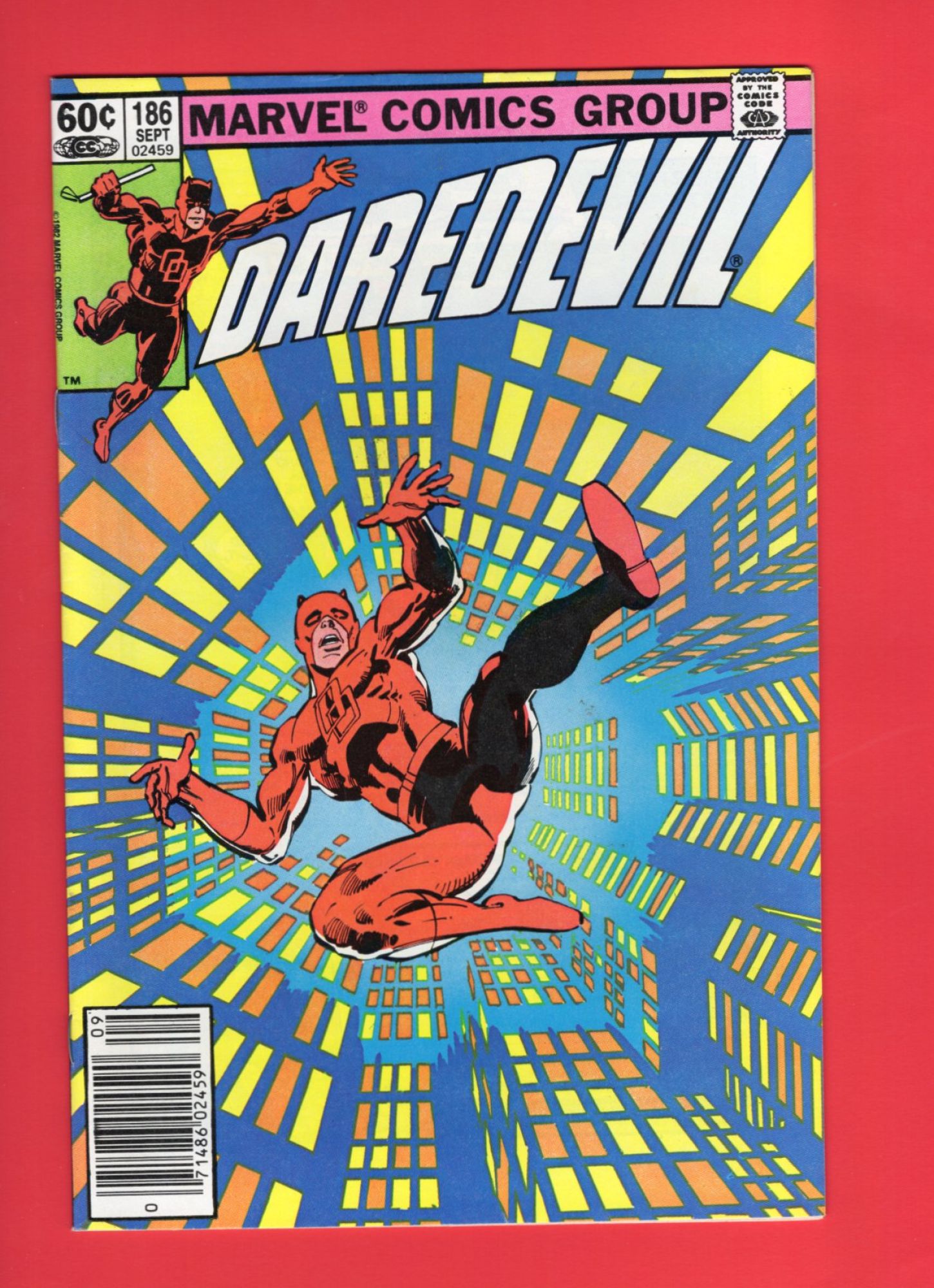 Daredevil #186, Sep 1982, 8.5 VF+ Newsstand