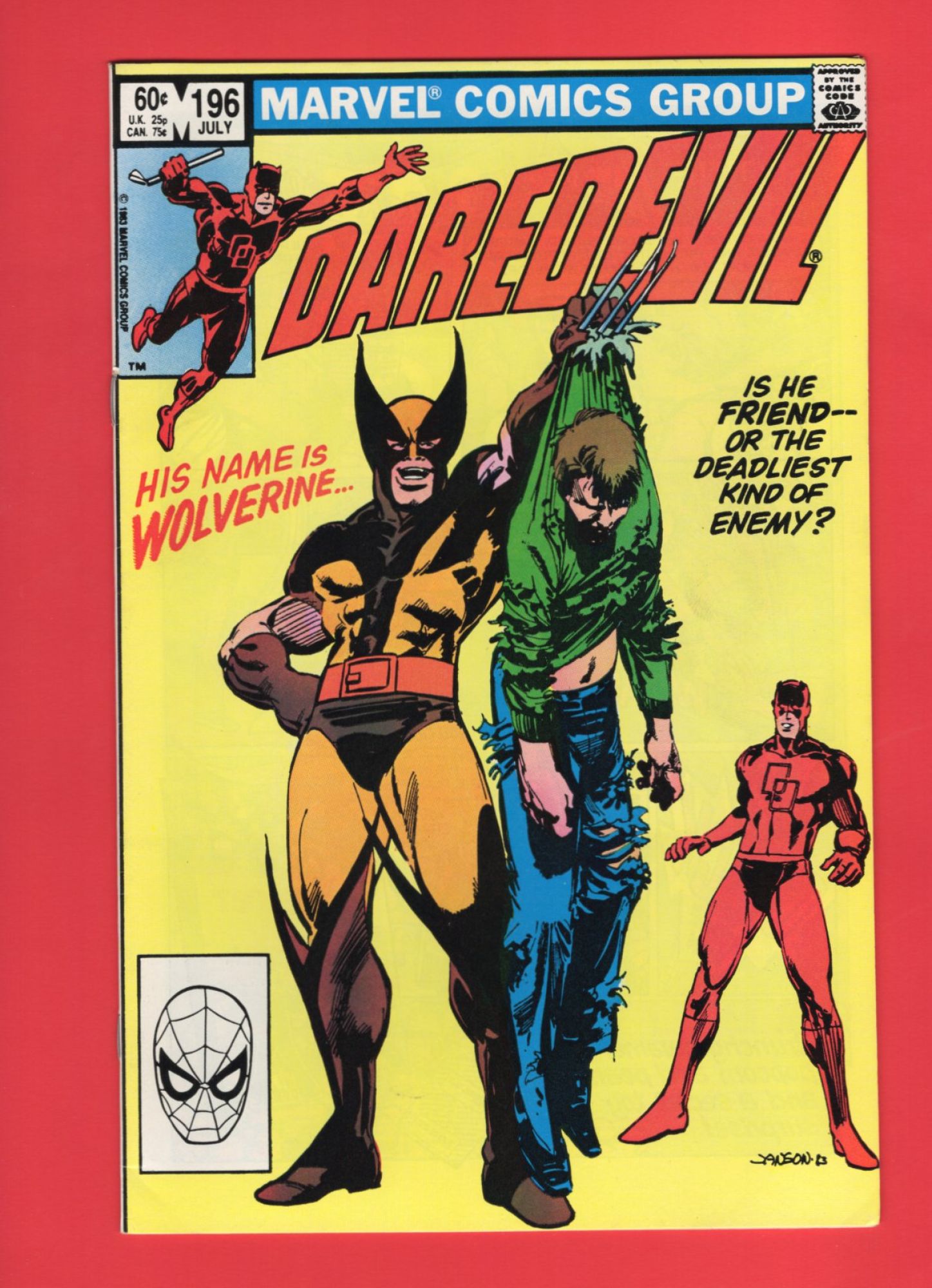 Daredevil #196, Jul 1983, 8.0 VF
