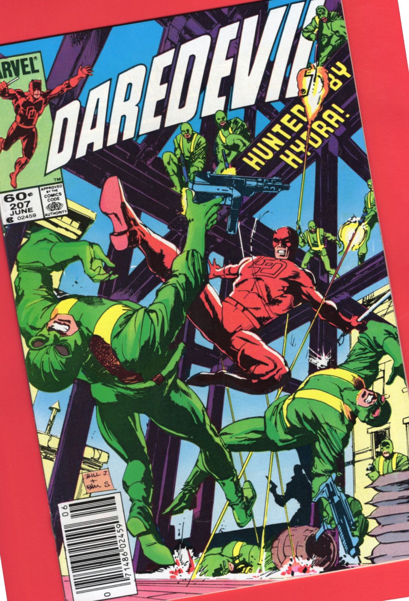 Daredevil #207, Jun 1984, 8.0 VF Newsstand