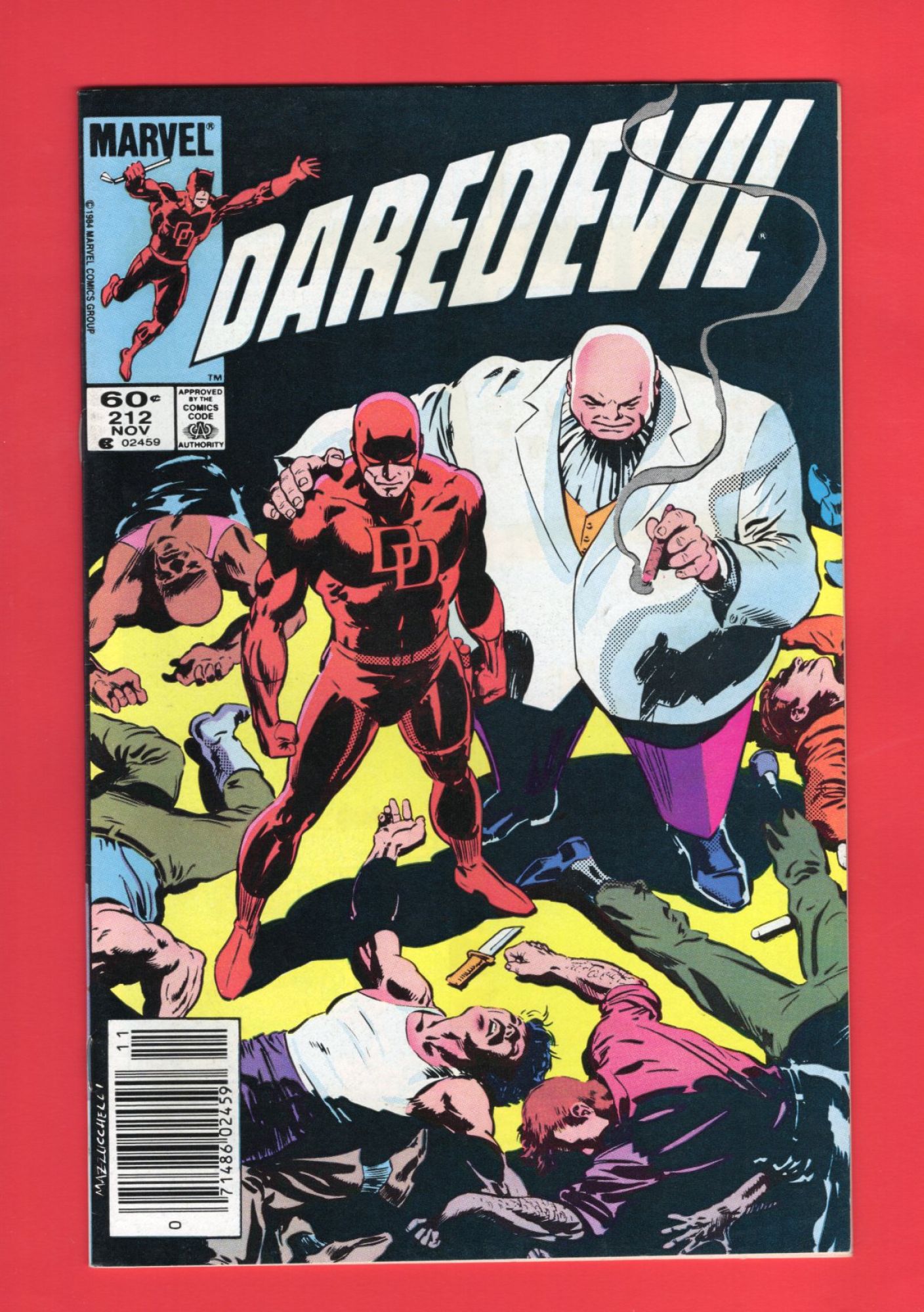 Daredevil #212, Nov 1984, 8.5 VF+ Newsstand