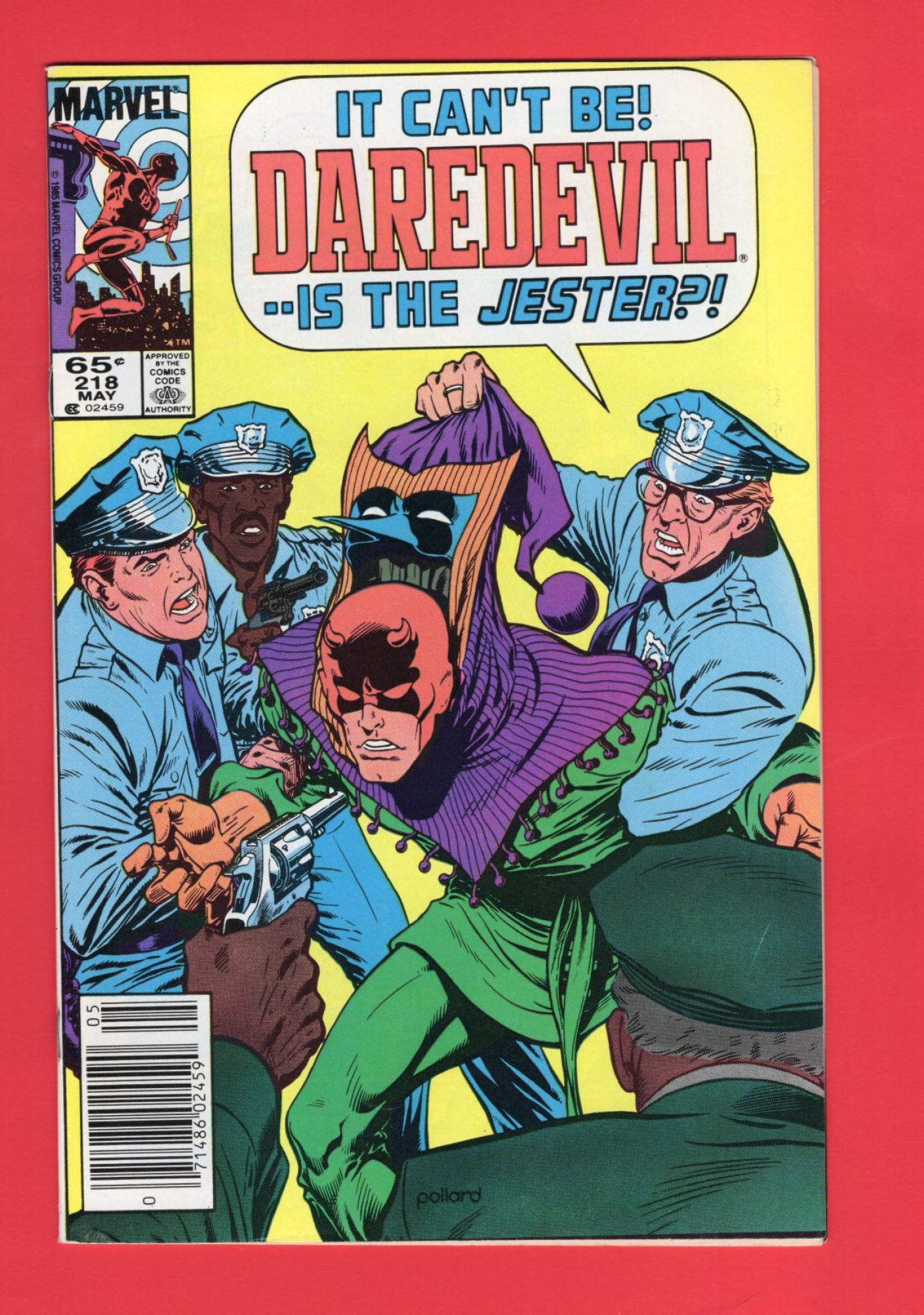 Daredevil #218, May 1985, 9.2 NM- Newsstand