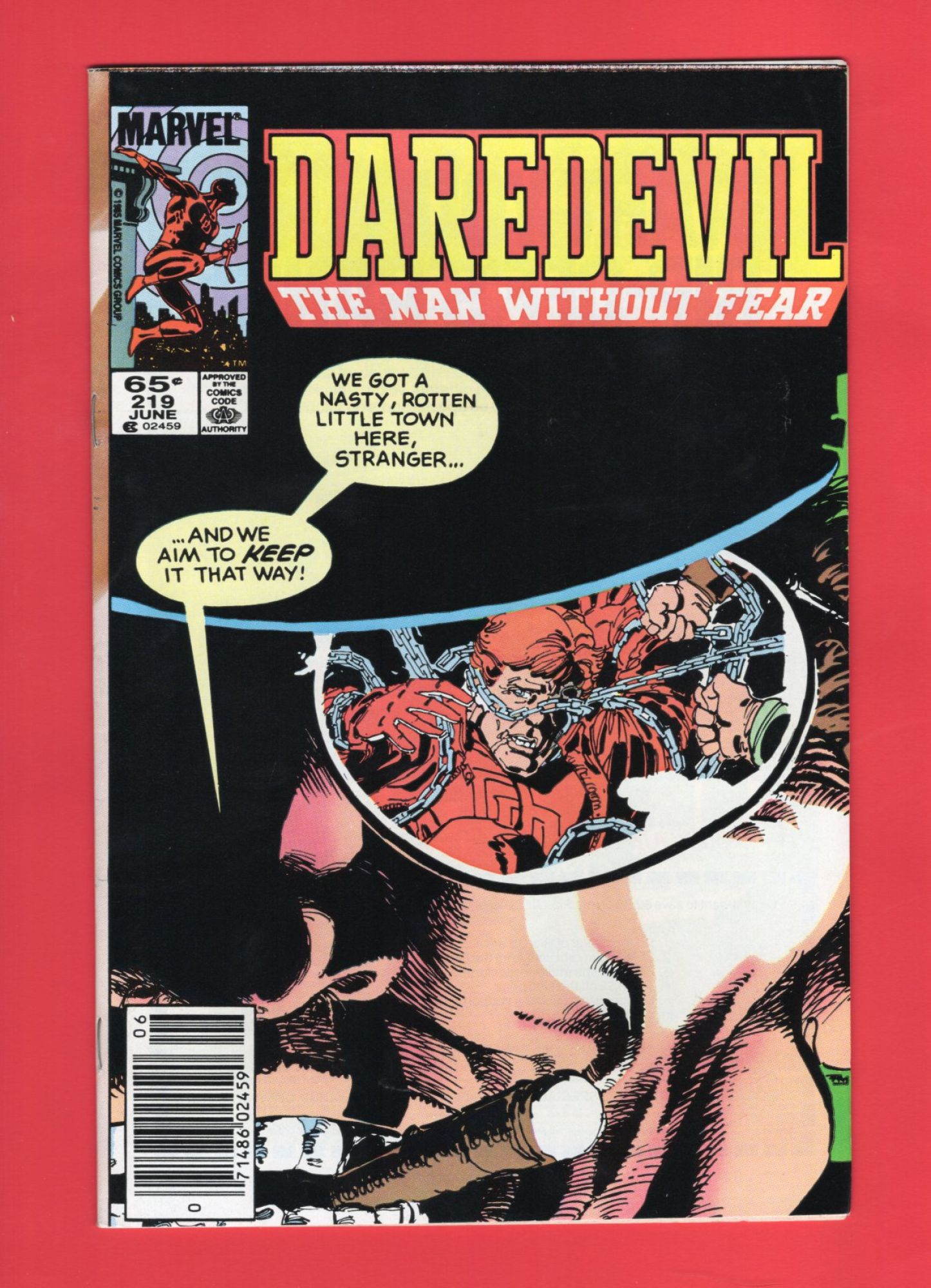 Daredevil #219, Jun 1985, 8.0 VF Newsstand