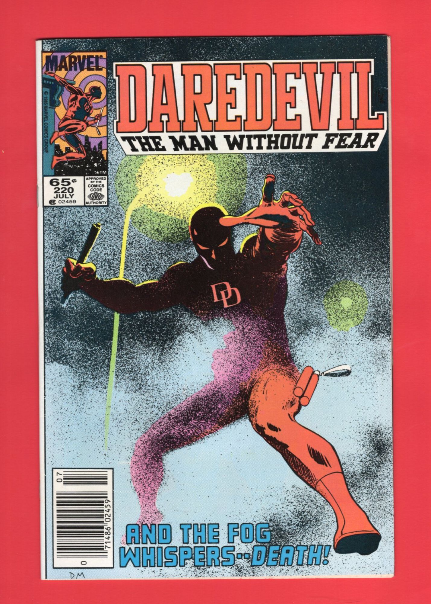 Daredevil #220, Jul 1985, 9.2 NM- Newsstand