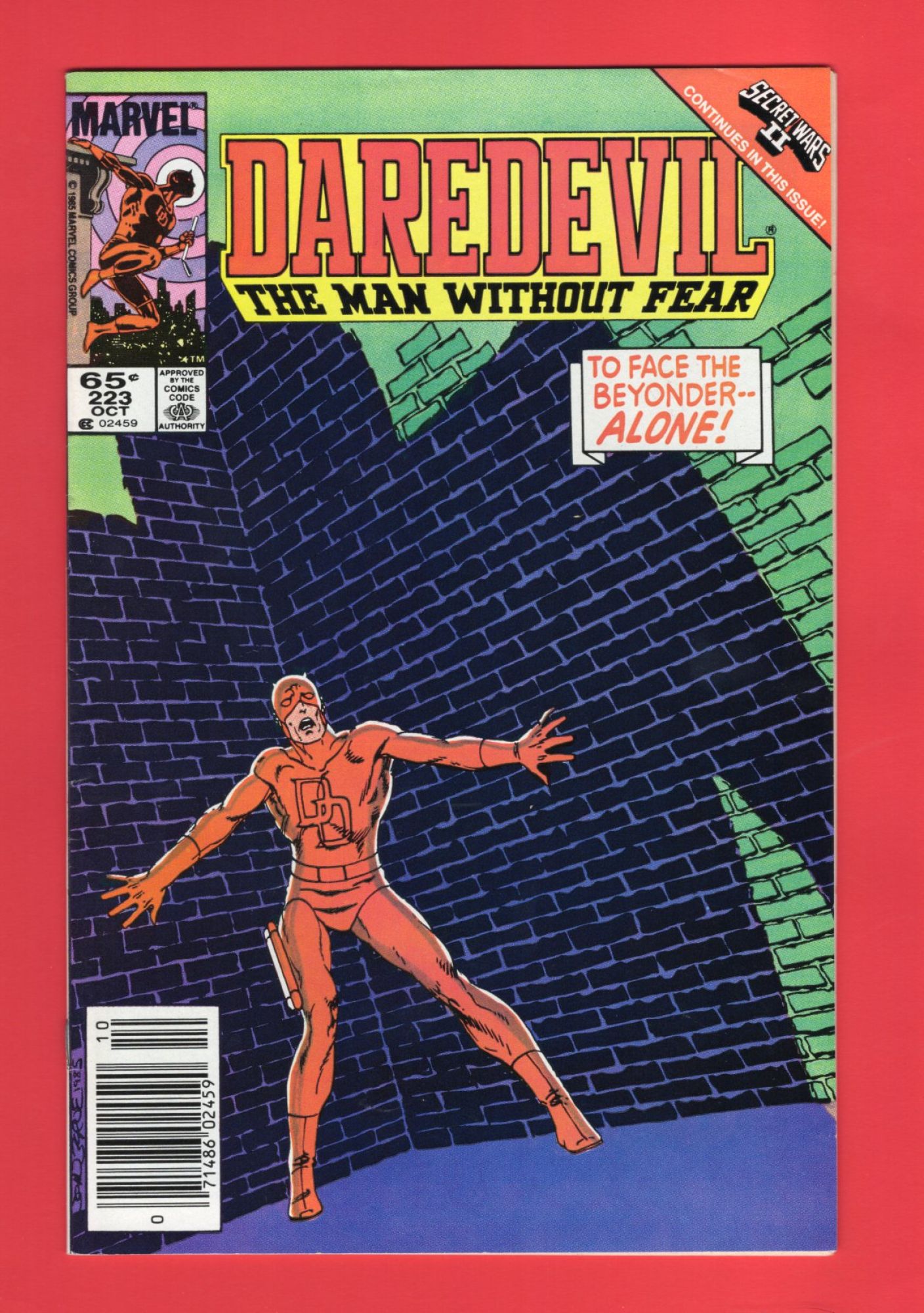 Daredevil #223, Oct 1985, 8.5 VF+ Newsstand