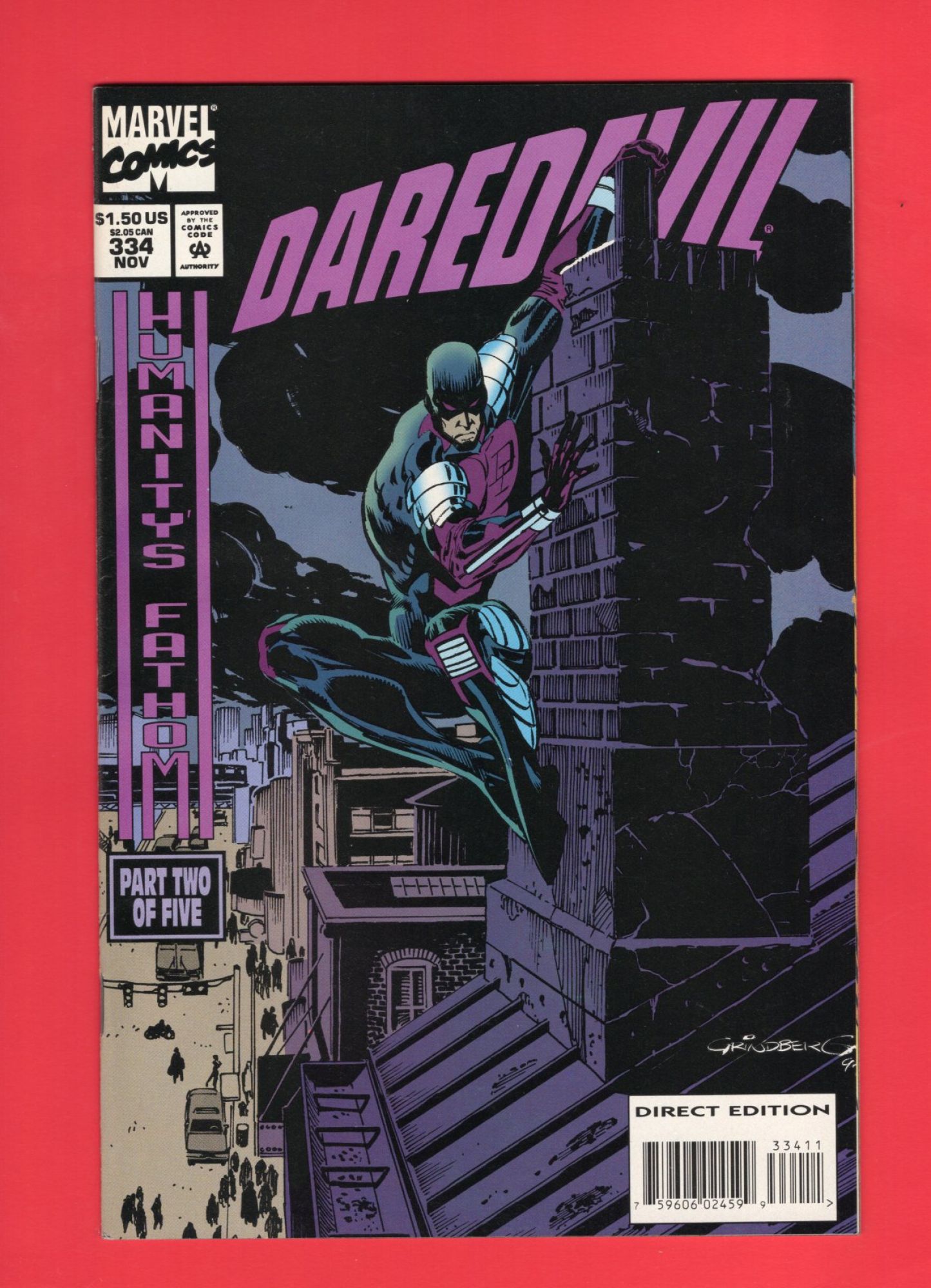 Daredevil #334, Nov 1994, 8.5 VF+