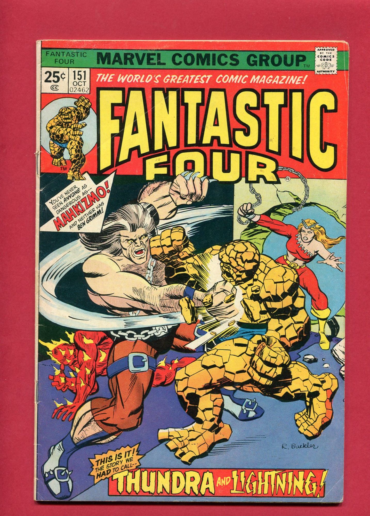 Fantastic Four #151, Oct 1974, 5.0 VG/FN