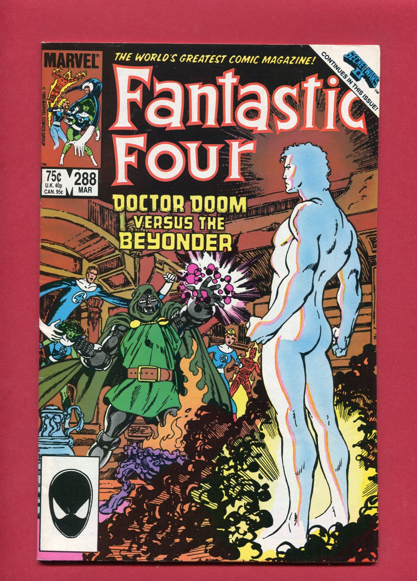 Fantastic Four #288, Mar 1986, 8.5 VF+