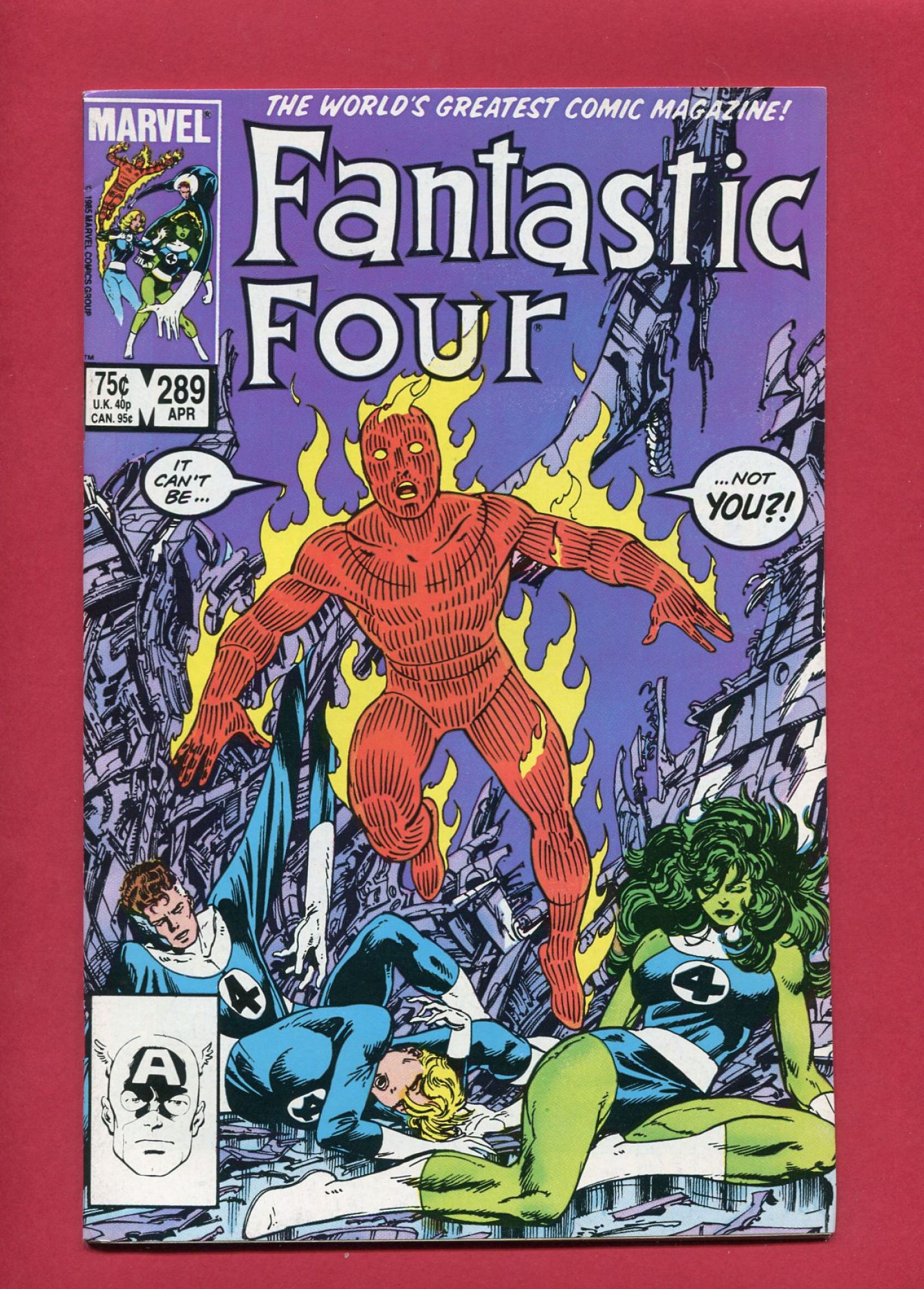 Fantastic Four #289, Apr 1986, 8.5 VF+