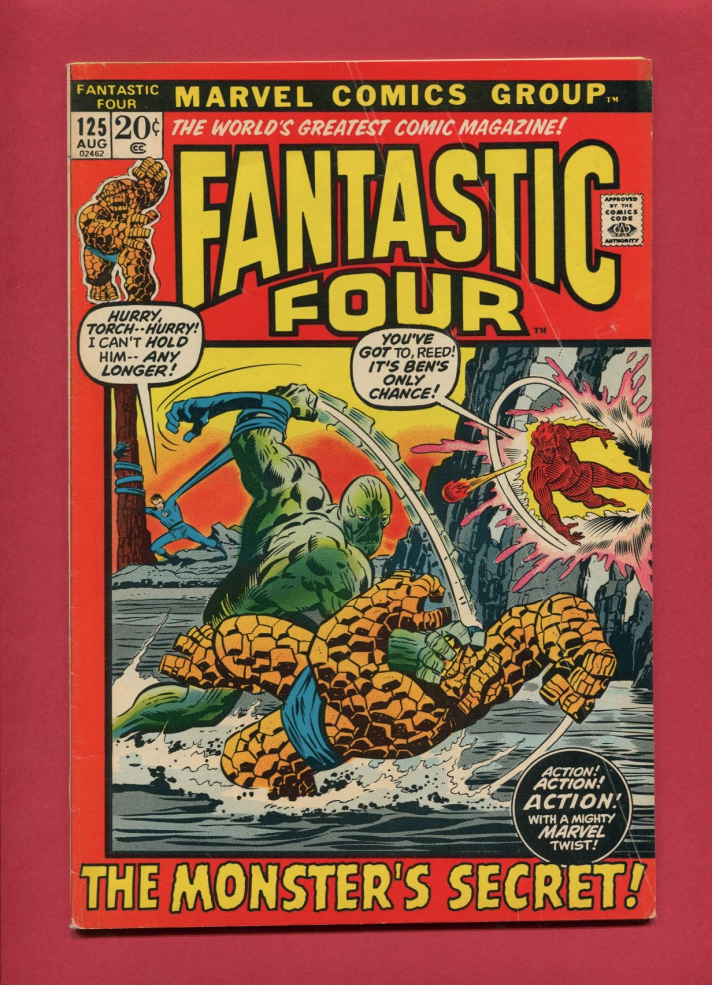Fantastic Four #125, Aug 1972, 3.0 GD/VG