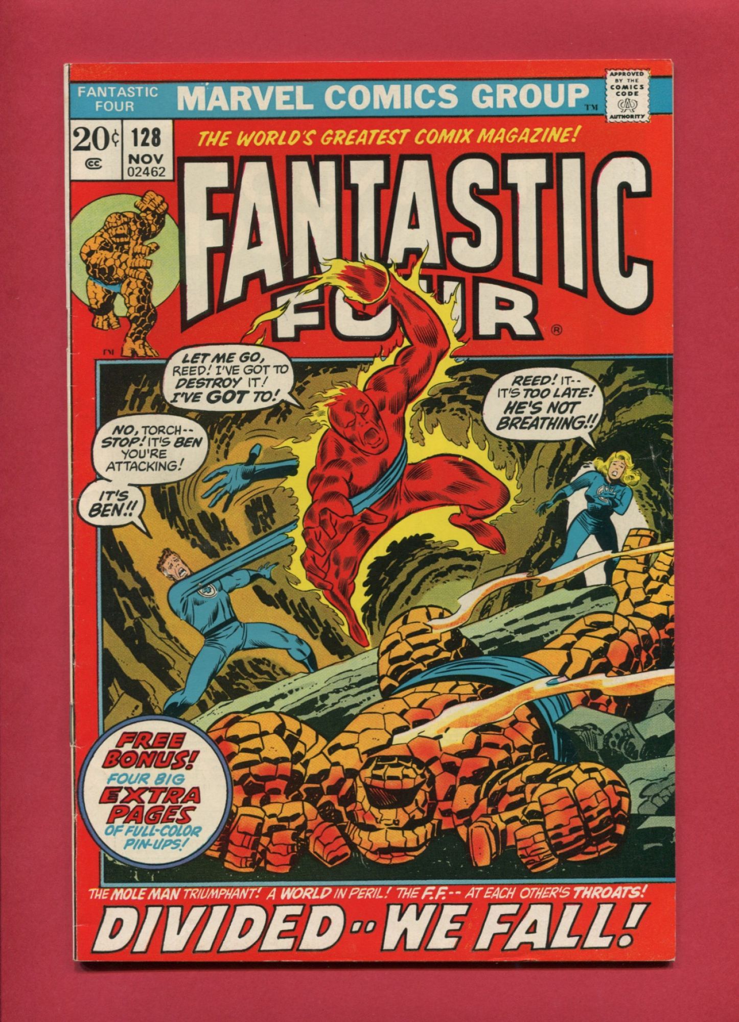 Fantastic Four #128, Nov 1972, 6.5 FN+