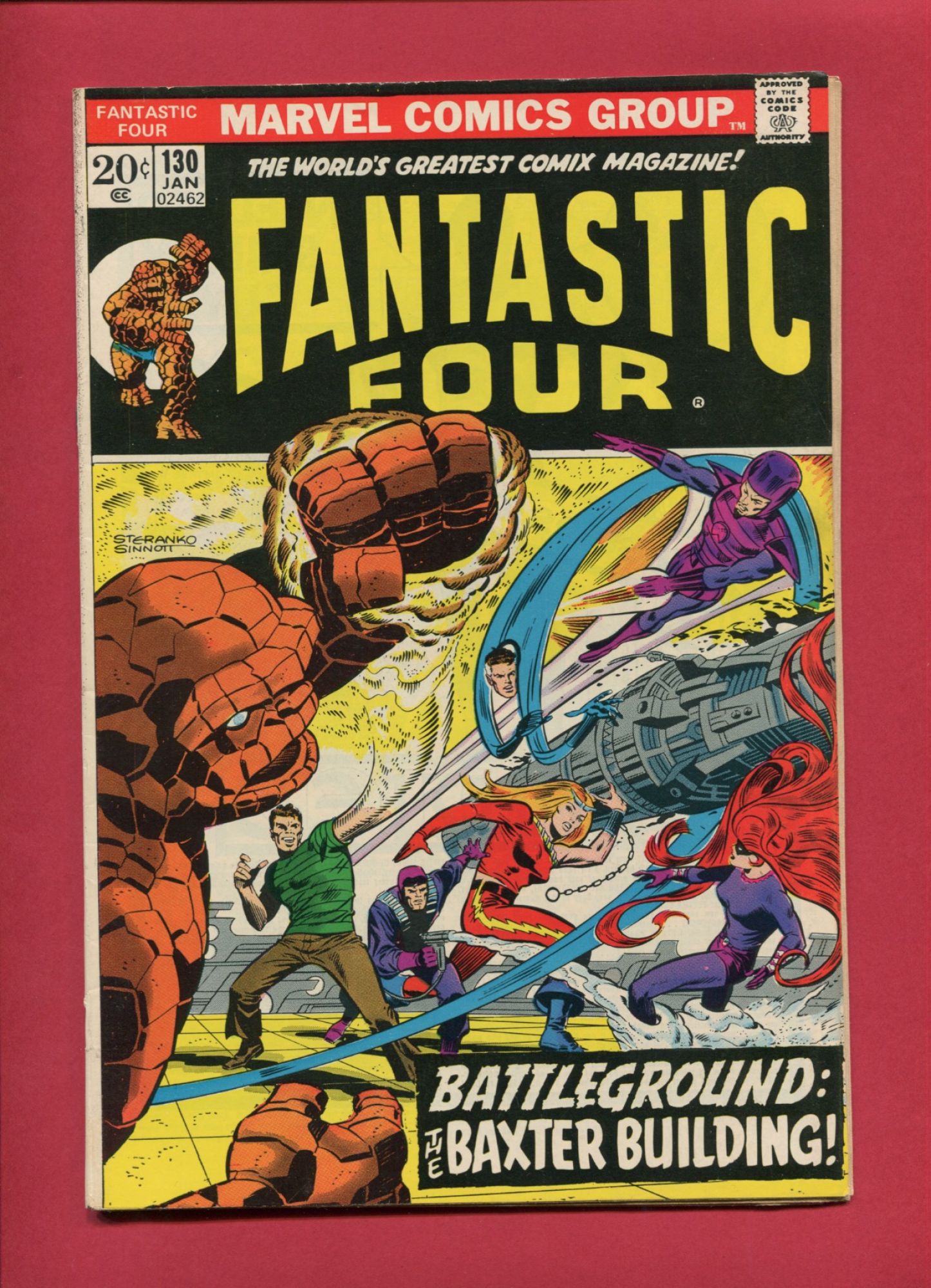 Fantastic Four #130, Jan 1973, 5.0 VG/FN