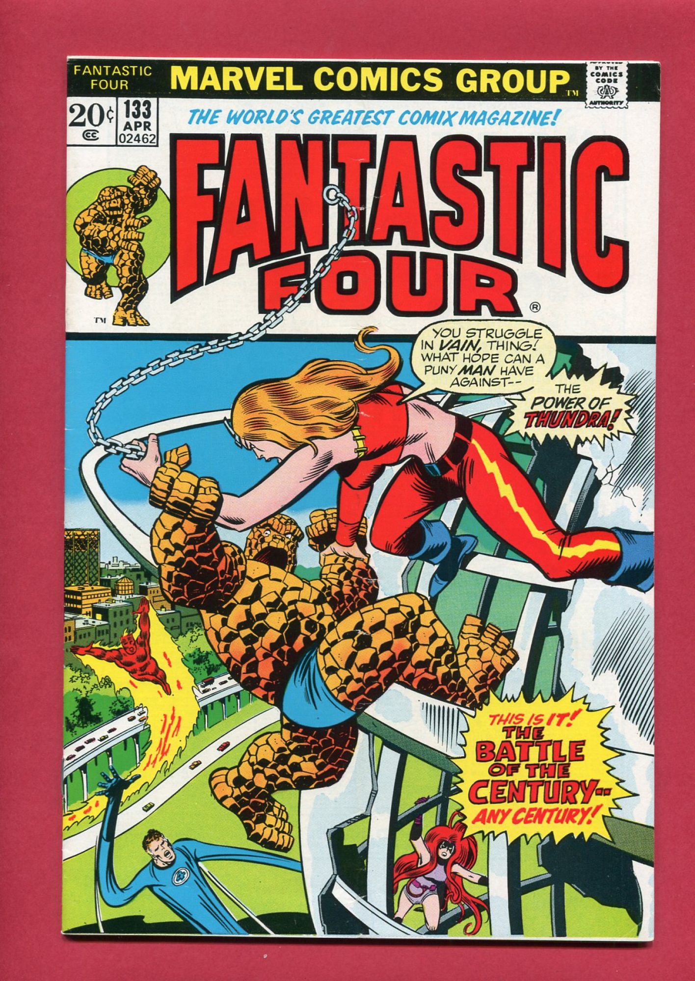 Fantastic Four #133, Apr 1973, 5.0 VG/FN DOUBLE COVER