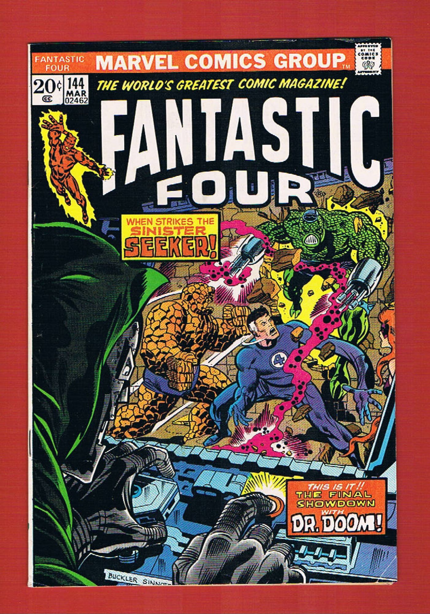 Fantastic Four #144, Mar 1974, 7.0 FN/VF