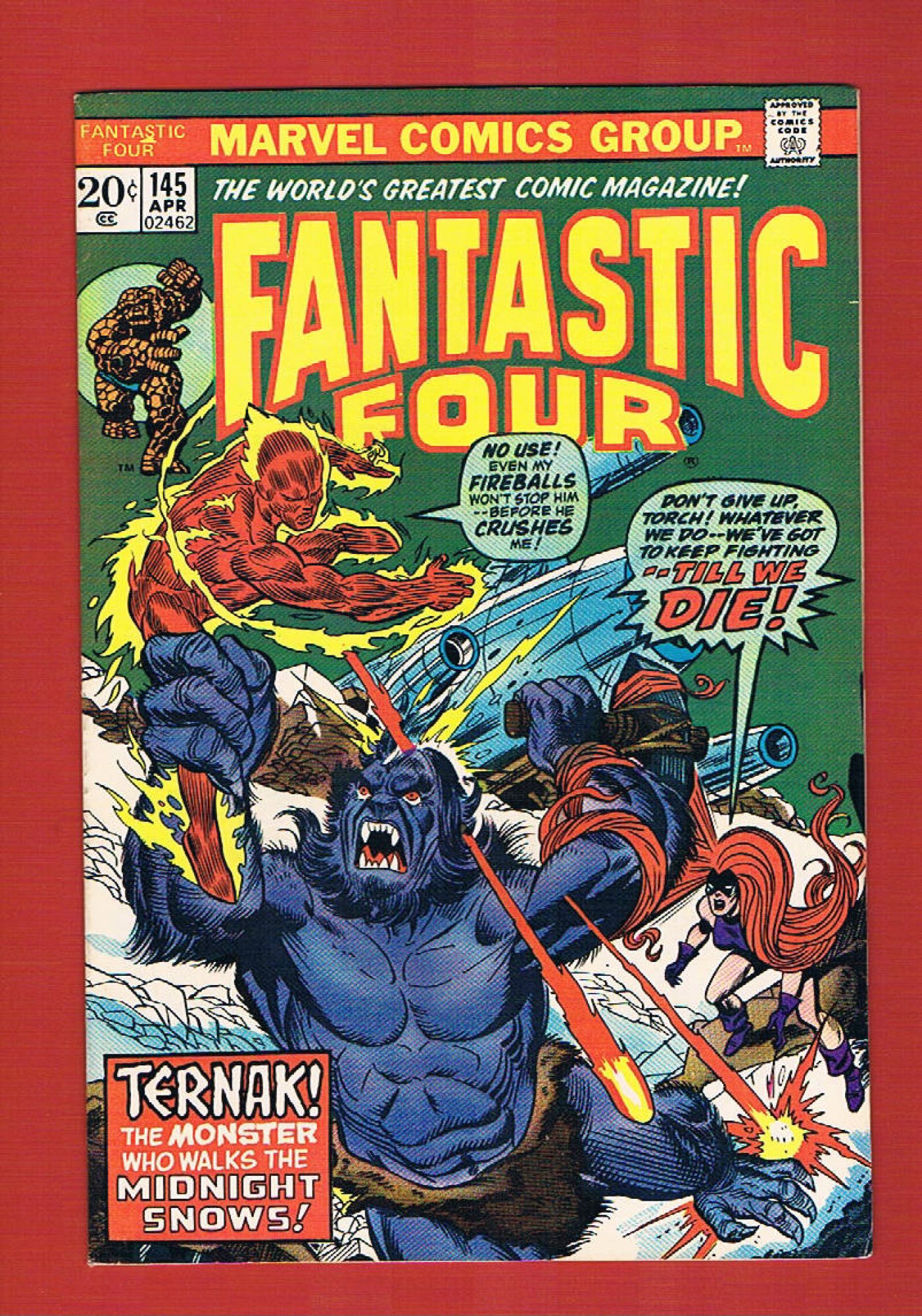 Fantastic Four #145, Apr 1974, 8.5 VF+