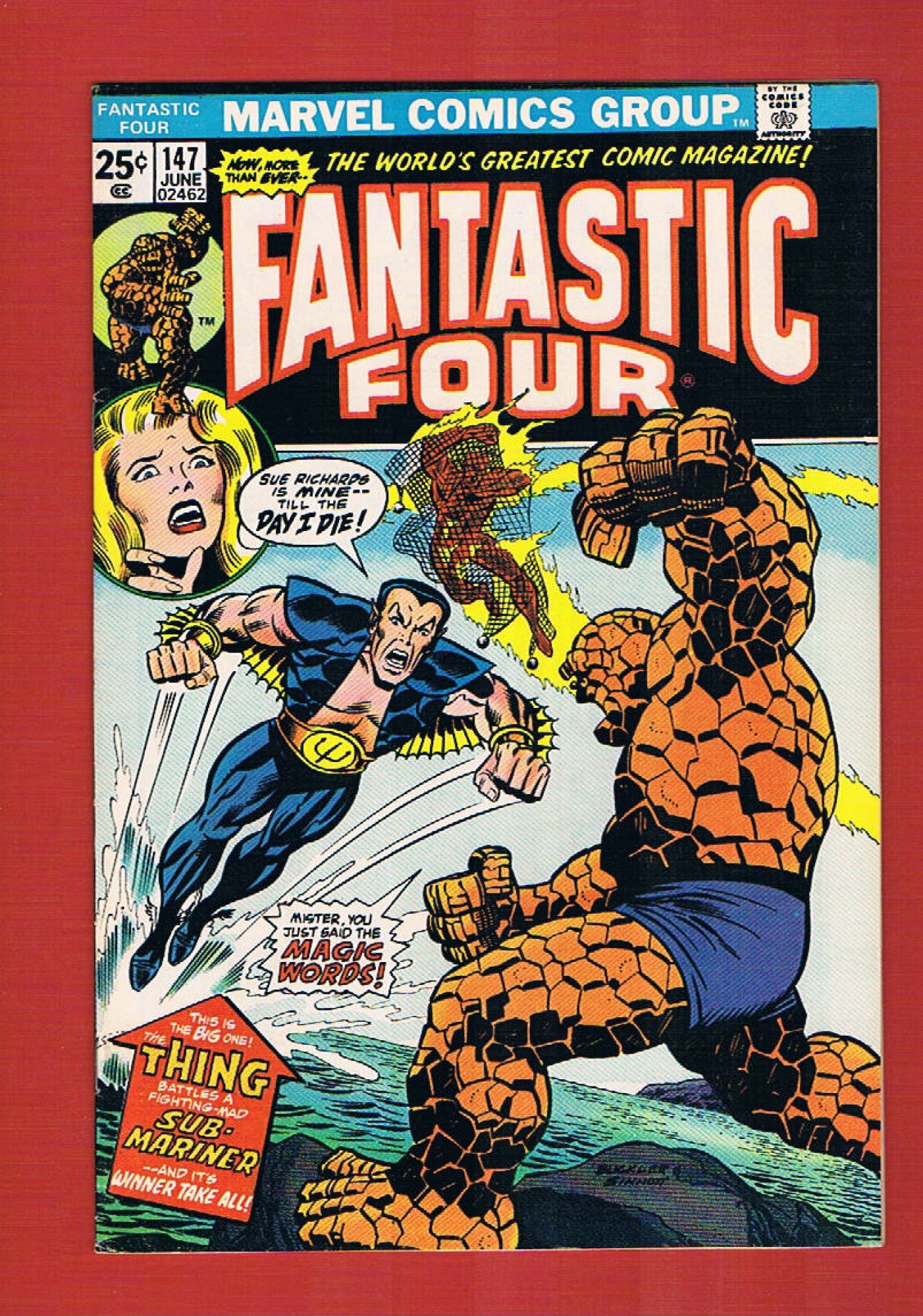 Fantastic Four #147, Jun 1974, 7.5 VF-