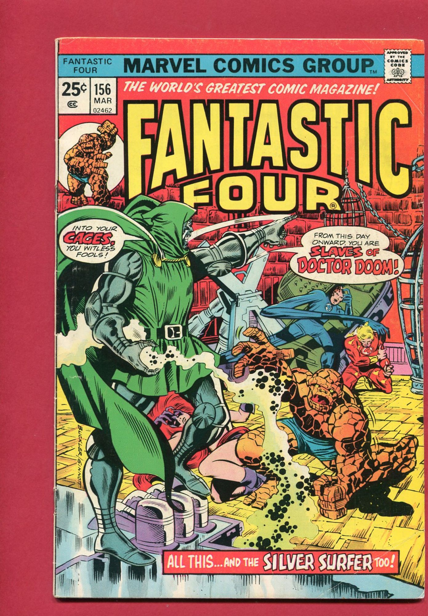 Fantastic Four #156, Mar 1975, 6.0 FN