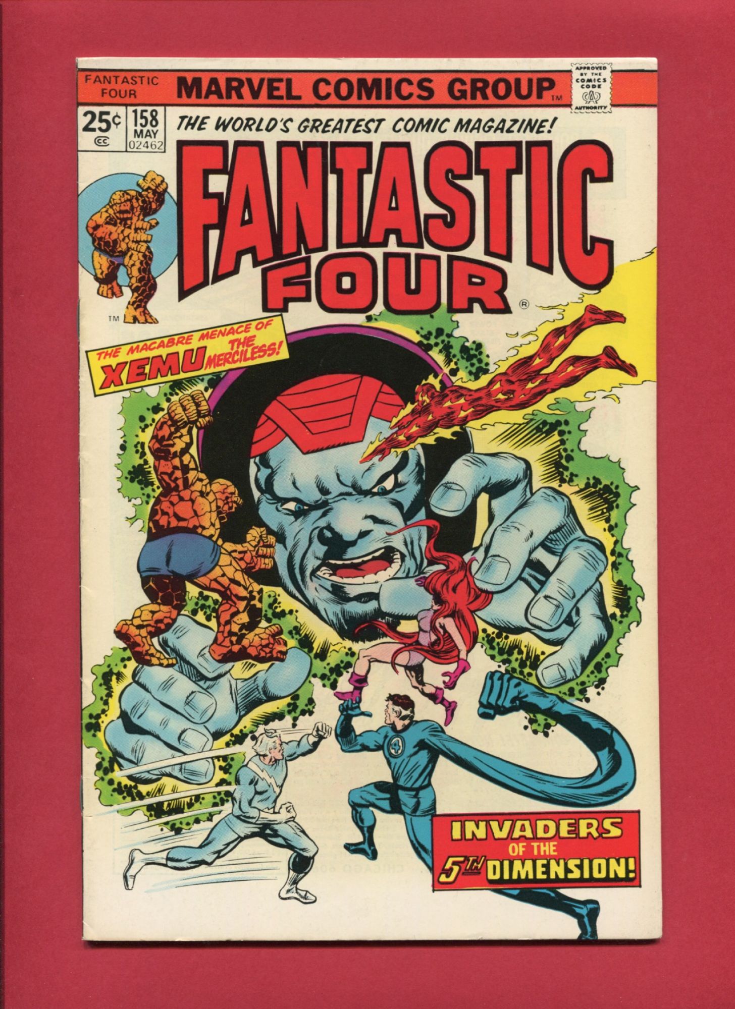 Fantastic Four #158, May 1975, 7.5 VF-