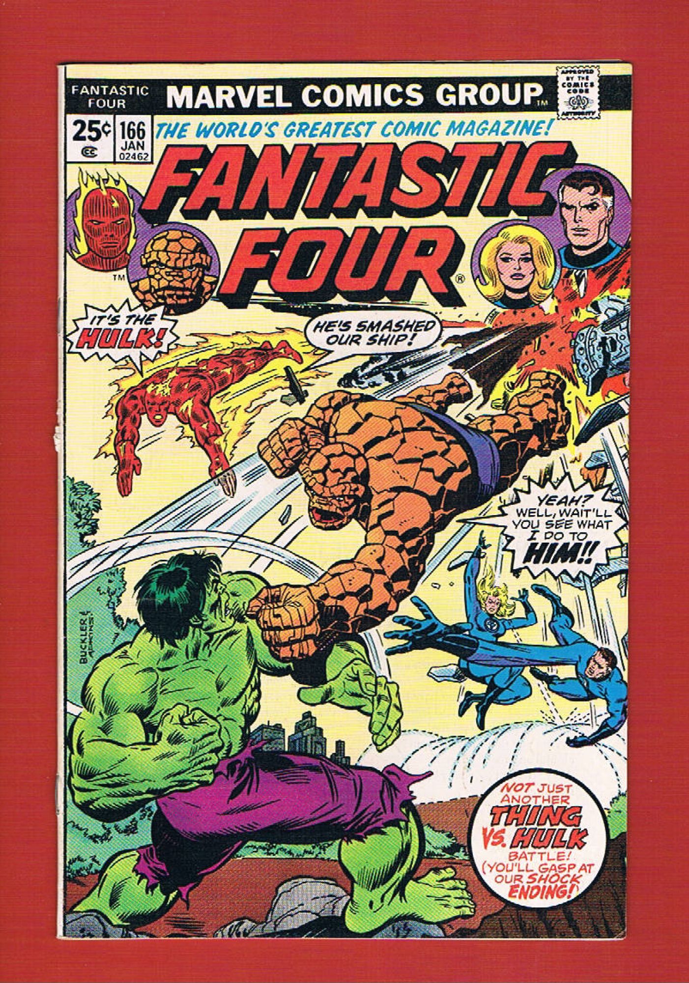 Fantastic Four #166, Jan 1976, 6.5 FN+