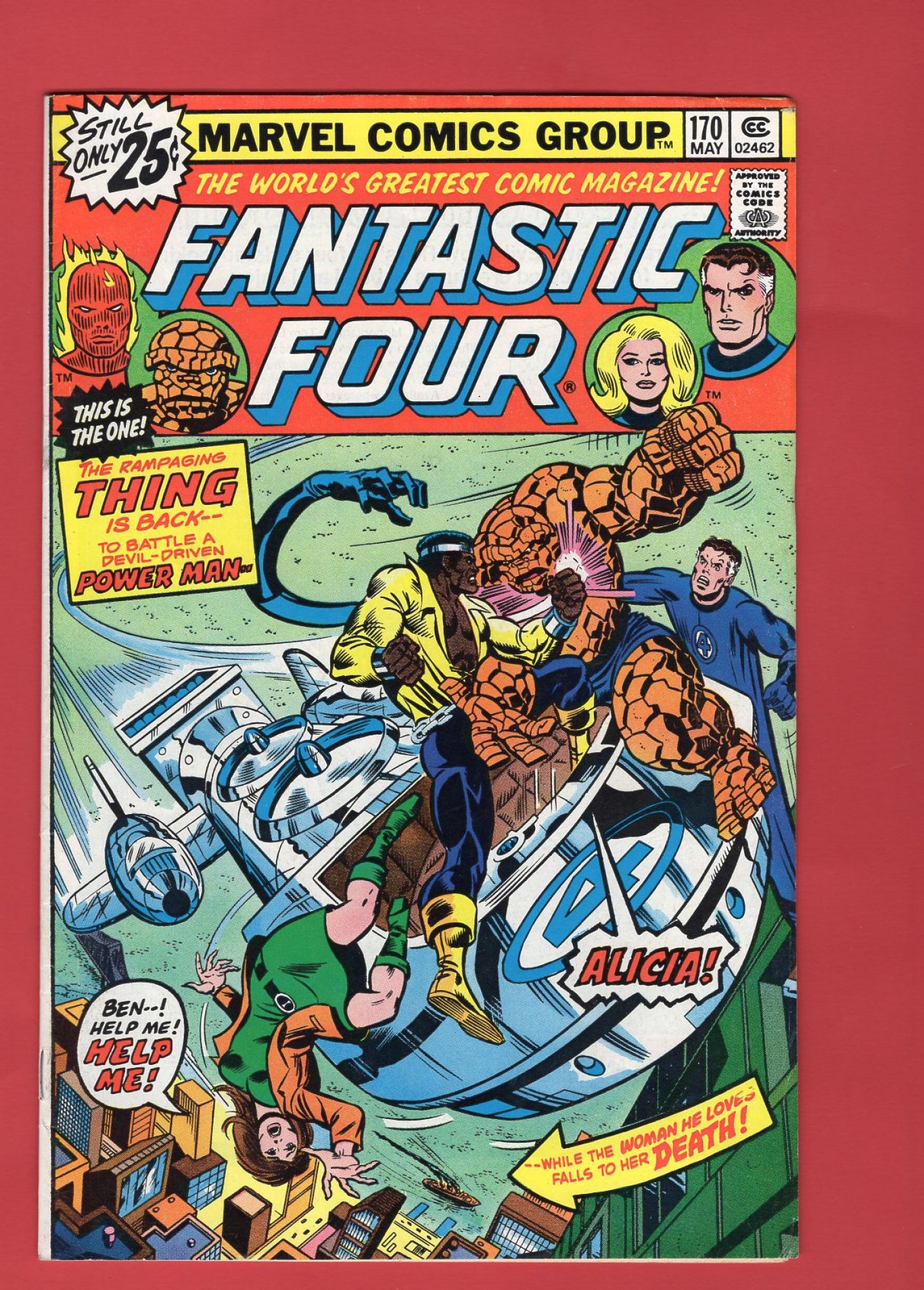 Fantastic Four #170, May 1976, 7.5 VF-