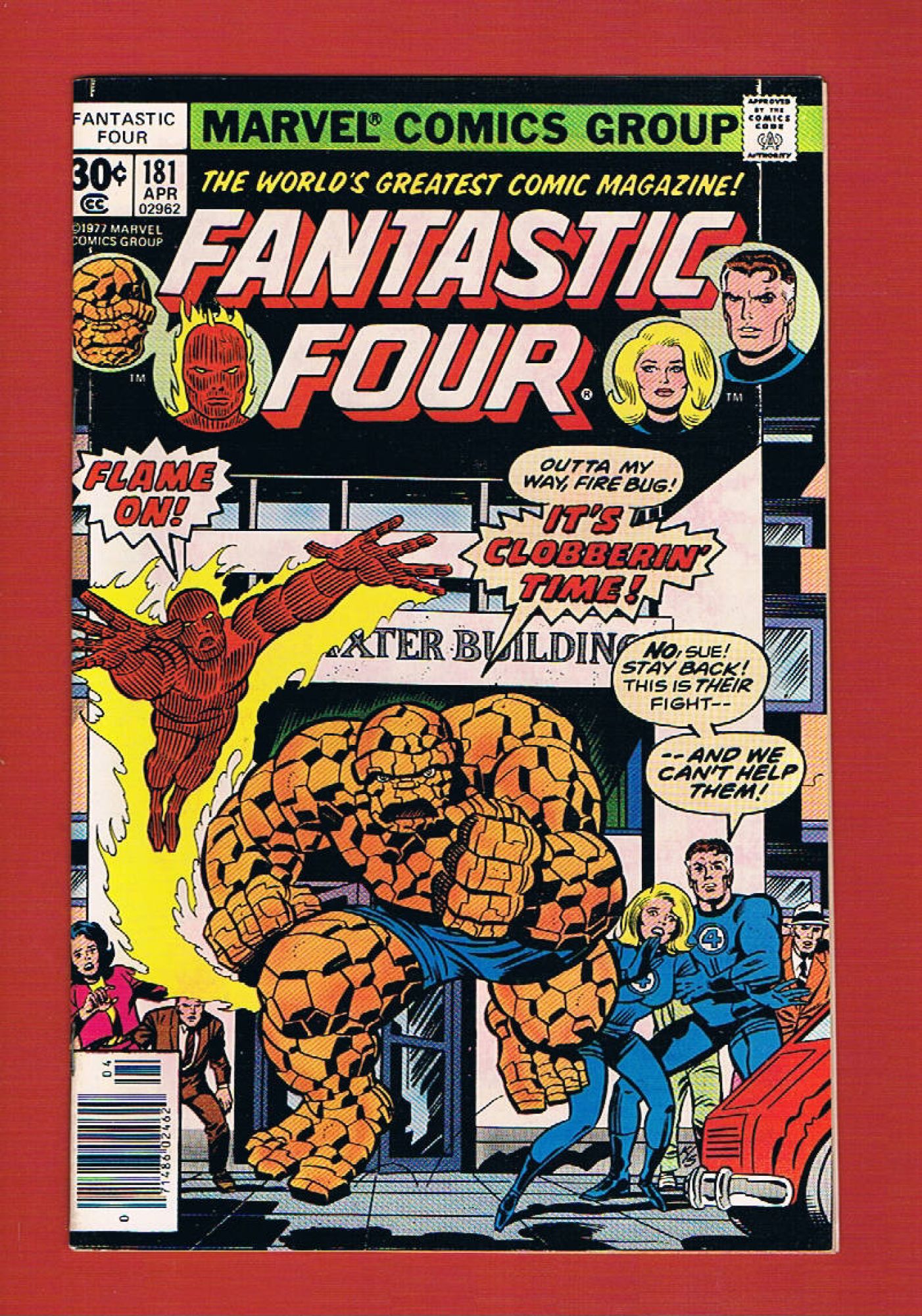 Fantastic Four #181, Apr 1977, 7.0 FN/VF